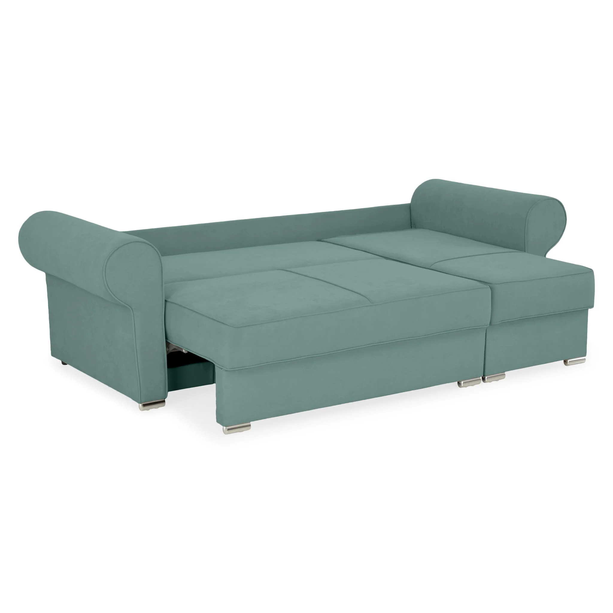 AMIRA Canapea extensibilă, 3 locuri, șezlong interschimbabil, stofă - Image 31
