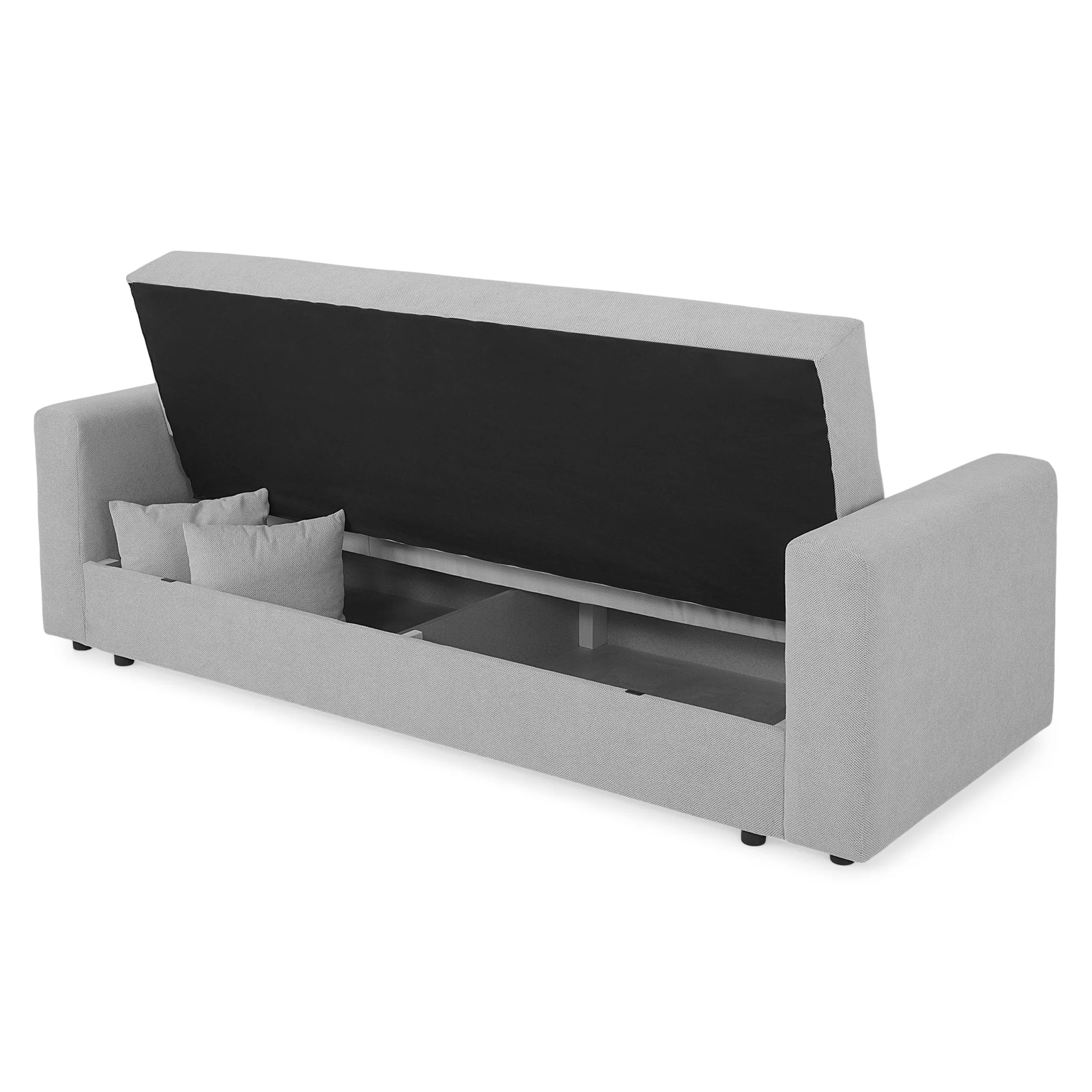 HOBBS Canapea extensibilă, 3 locuri, ladă depozitare, stofă - Image 12