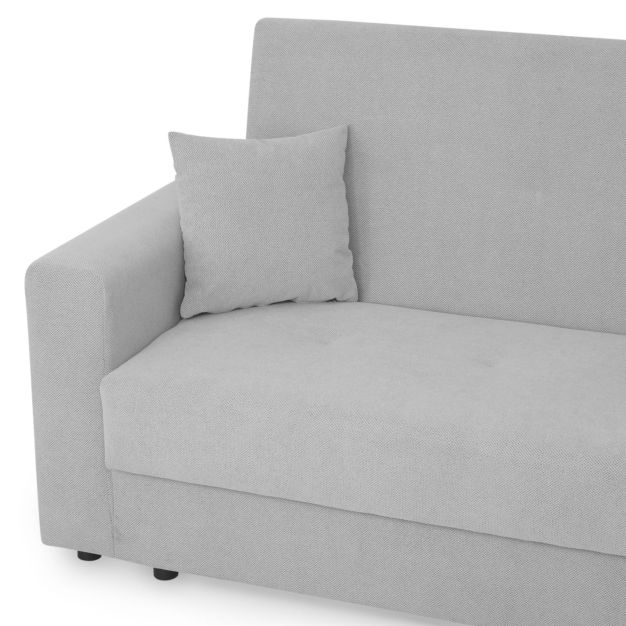 HOBBS Canapea extensibilă, 3 locuri, ladă depozitare, stofă - Image 14
