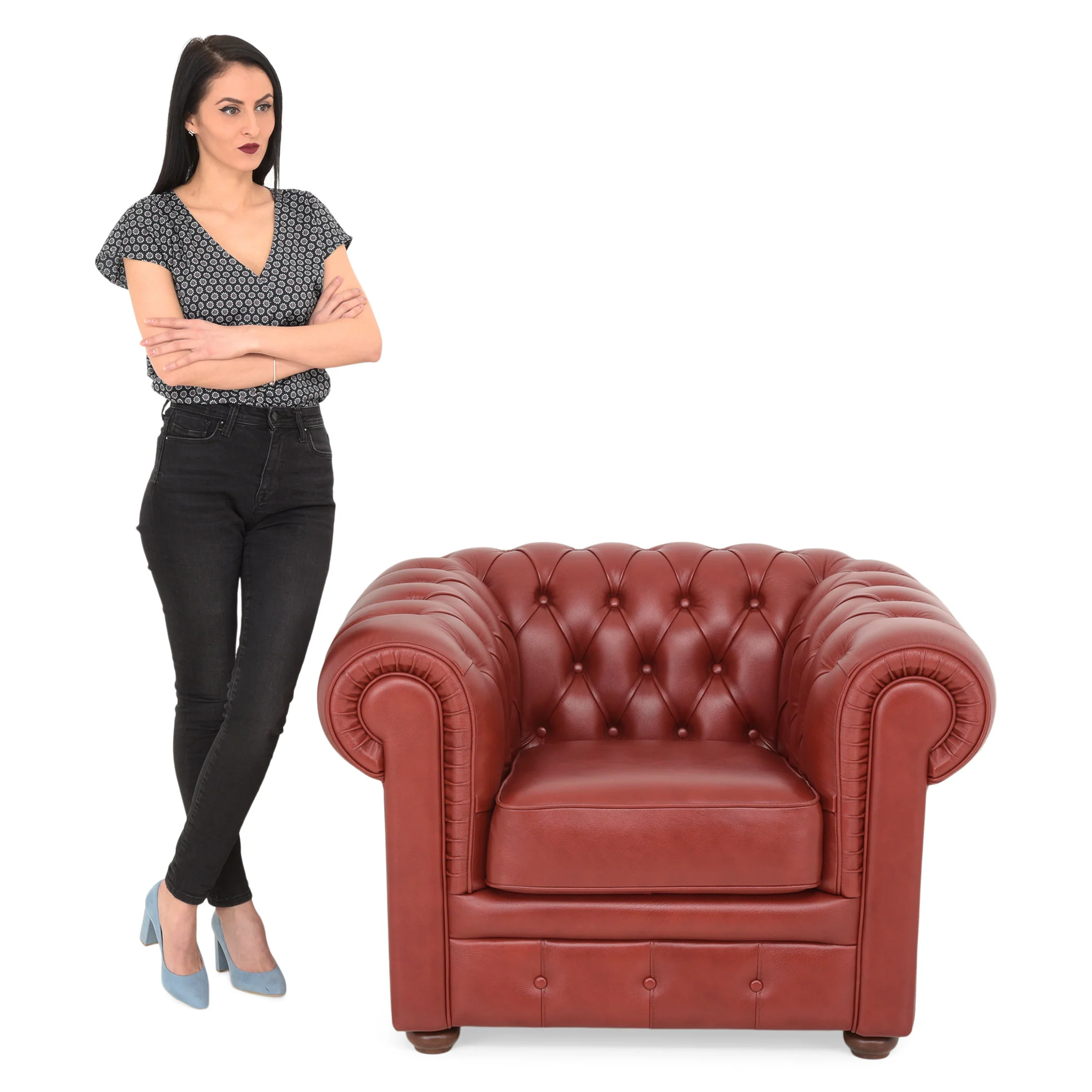 CHESTERFIELD Fotoliu, piele - Image 8
