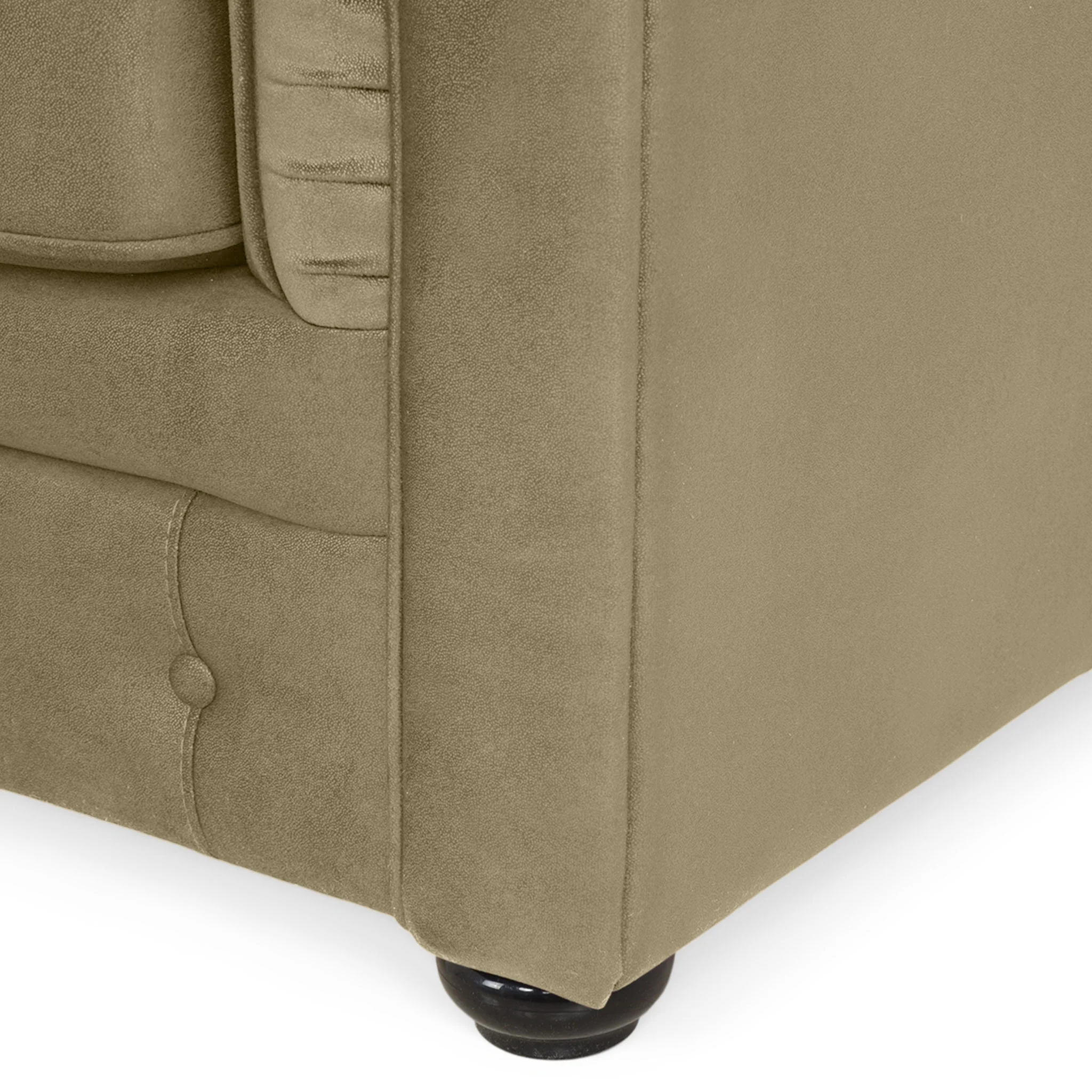 CHESTERFIELD Canapea 3 locuri, stofă - Image 32