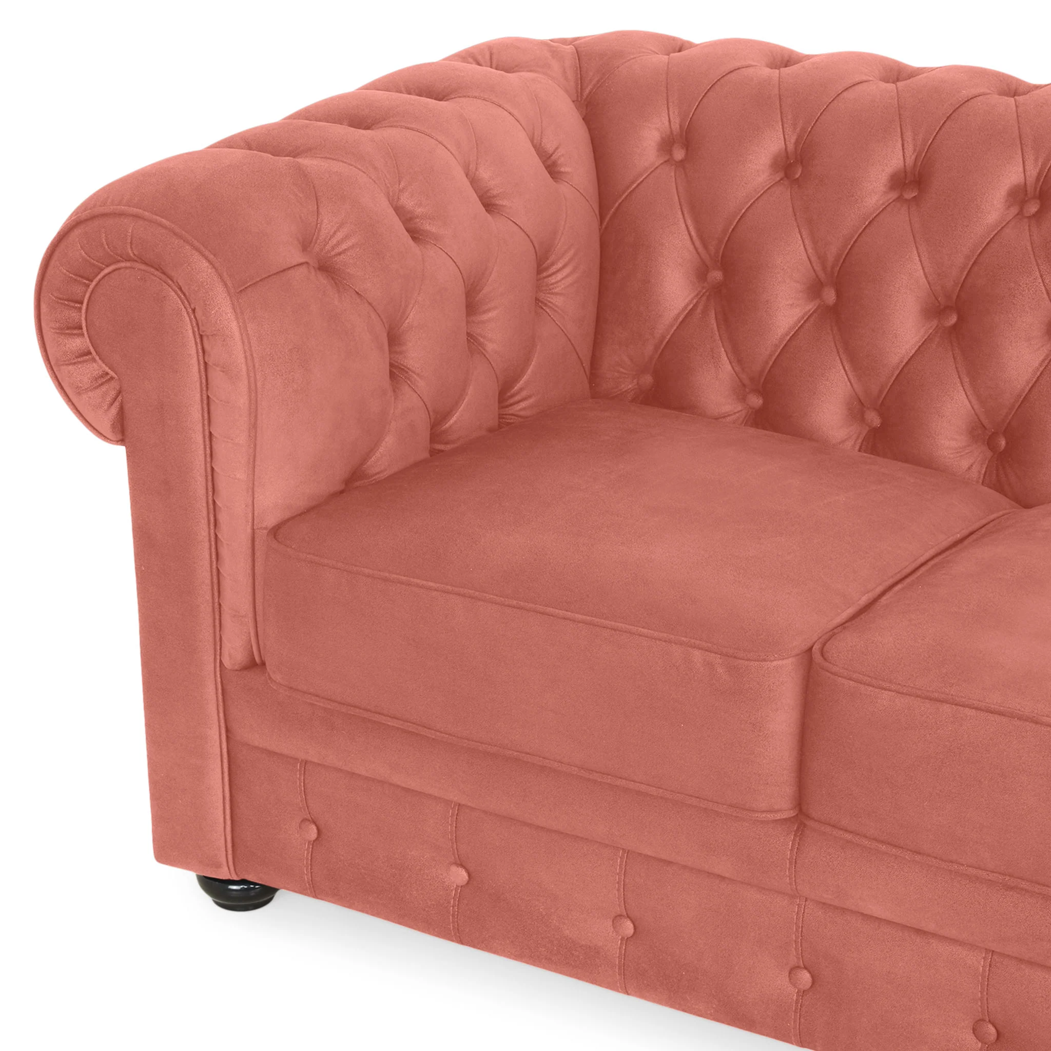 CHESTERFIELD Canapea 3 locuri, stofă - Image 51