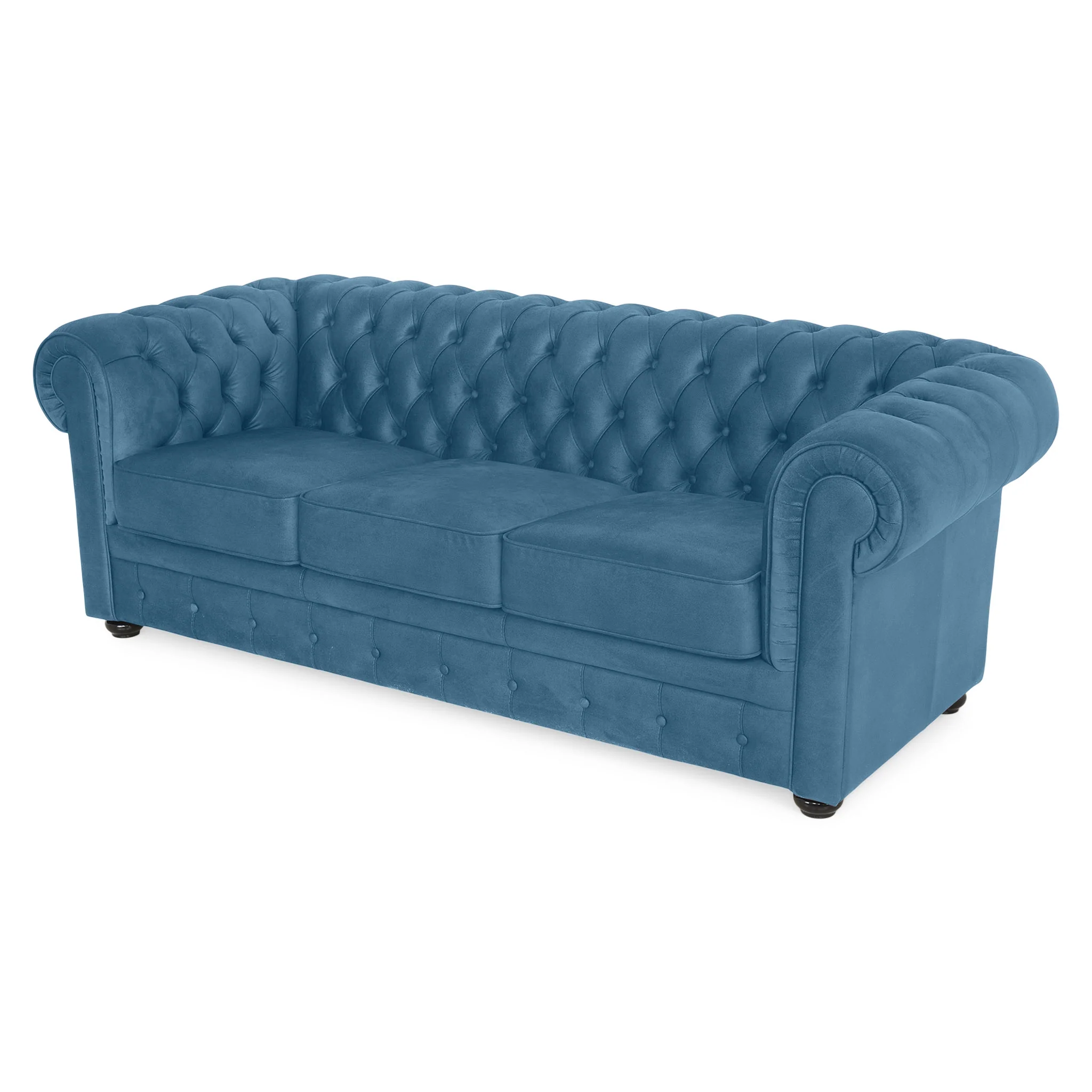 CHESTERFIELD Canapea 3 locuri, stofă - Image 83