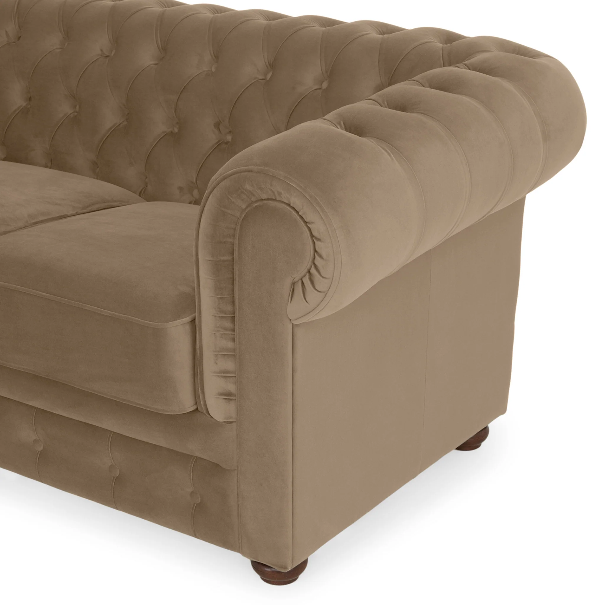 CHESTERFIELD Canapea 3 locuri, stofă - Image 120