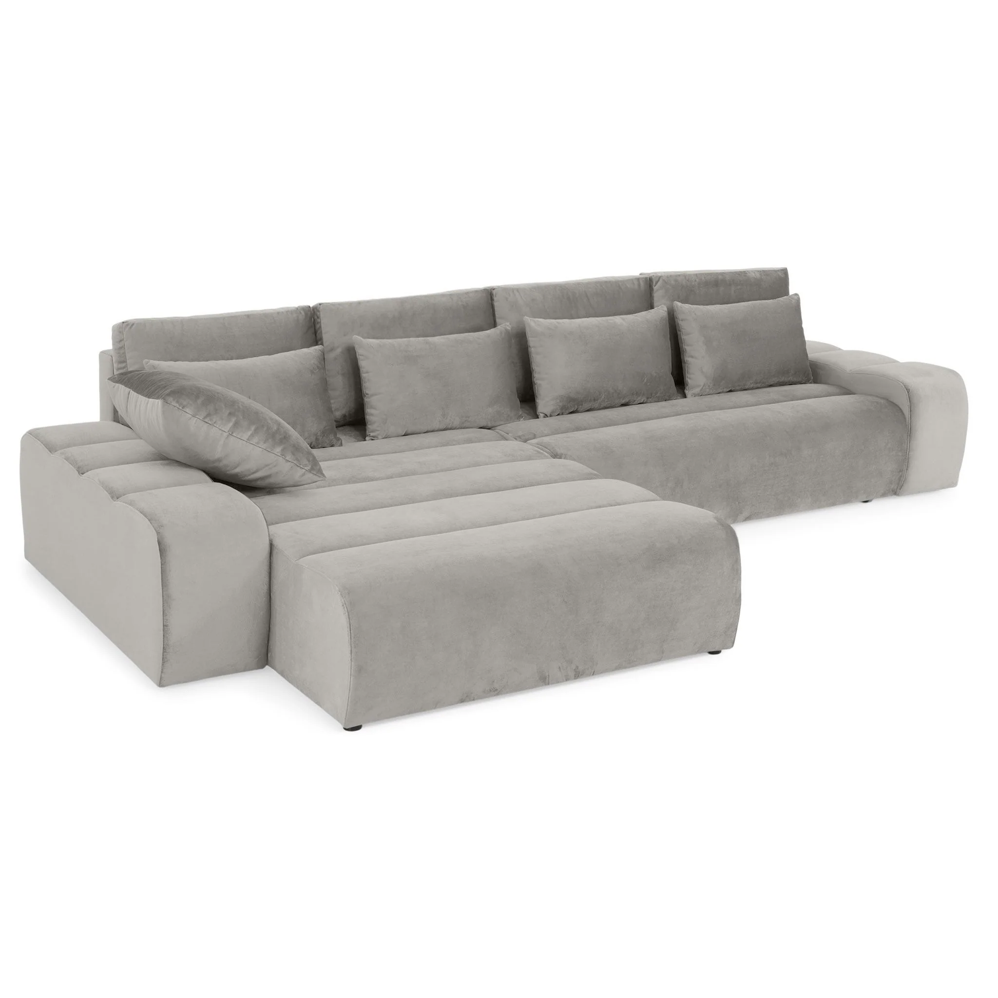 LOUNGE Colțar extensibil, șezlong interschimbabil, stofă - Image 138