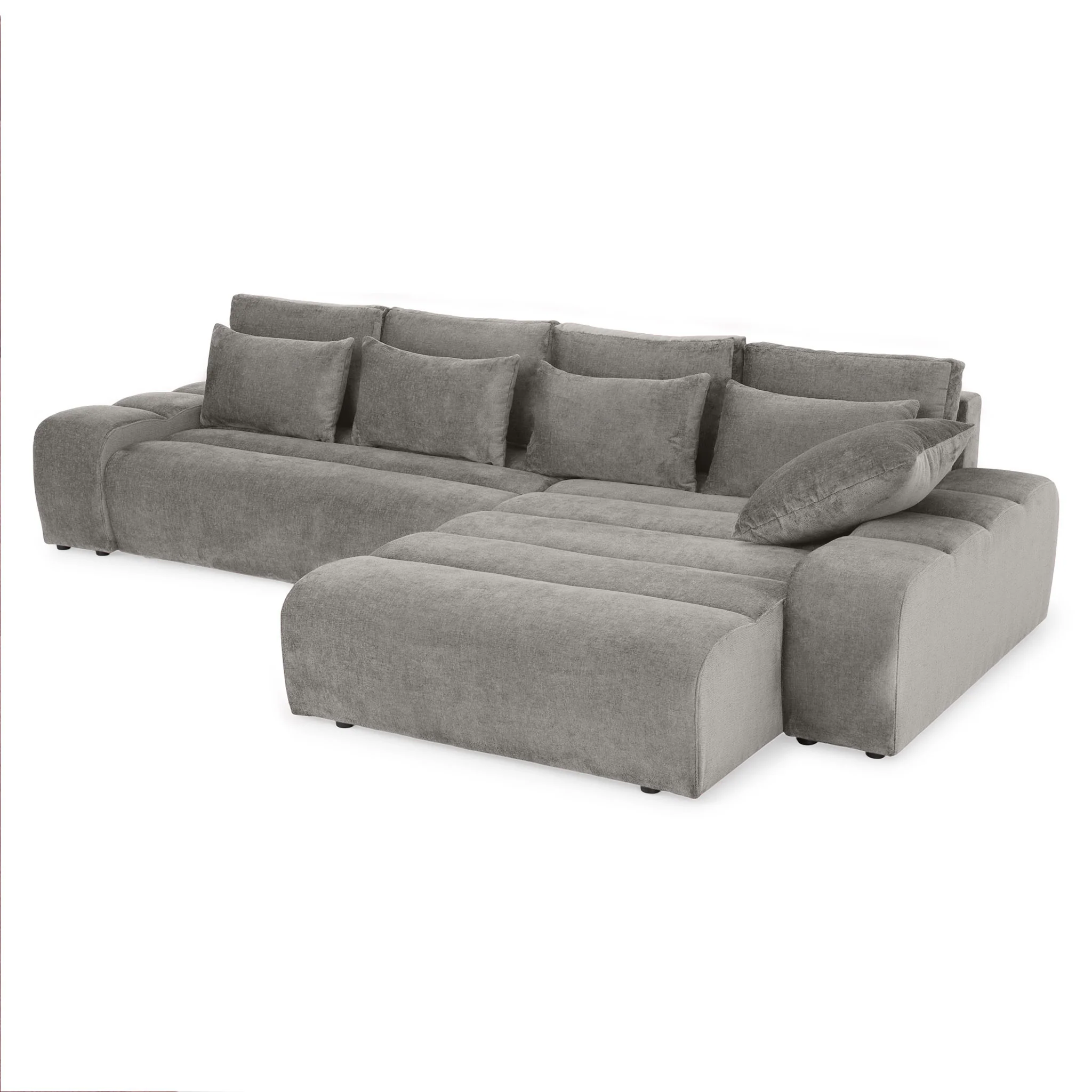 LOUNGE Colțar extensibil cu șezlong interschimbabil, stofă - Image 131