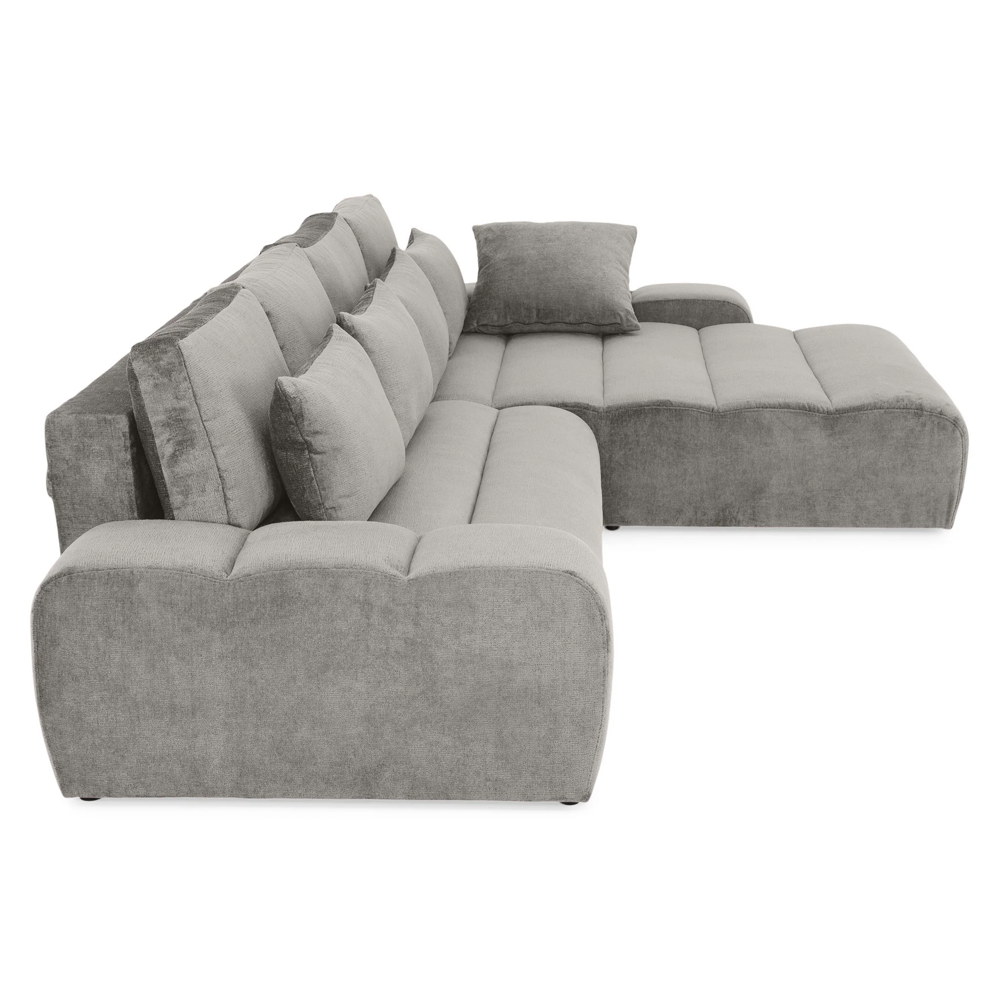 LOUNGE Colțar extensibil cu șezlong interschimbabil, stofă - Image 135
