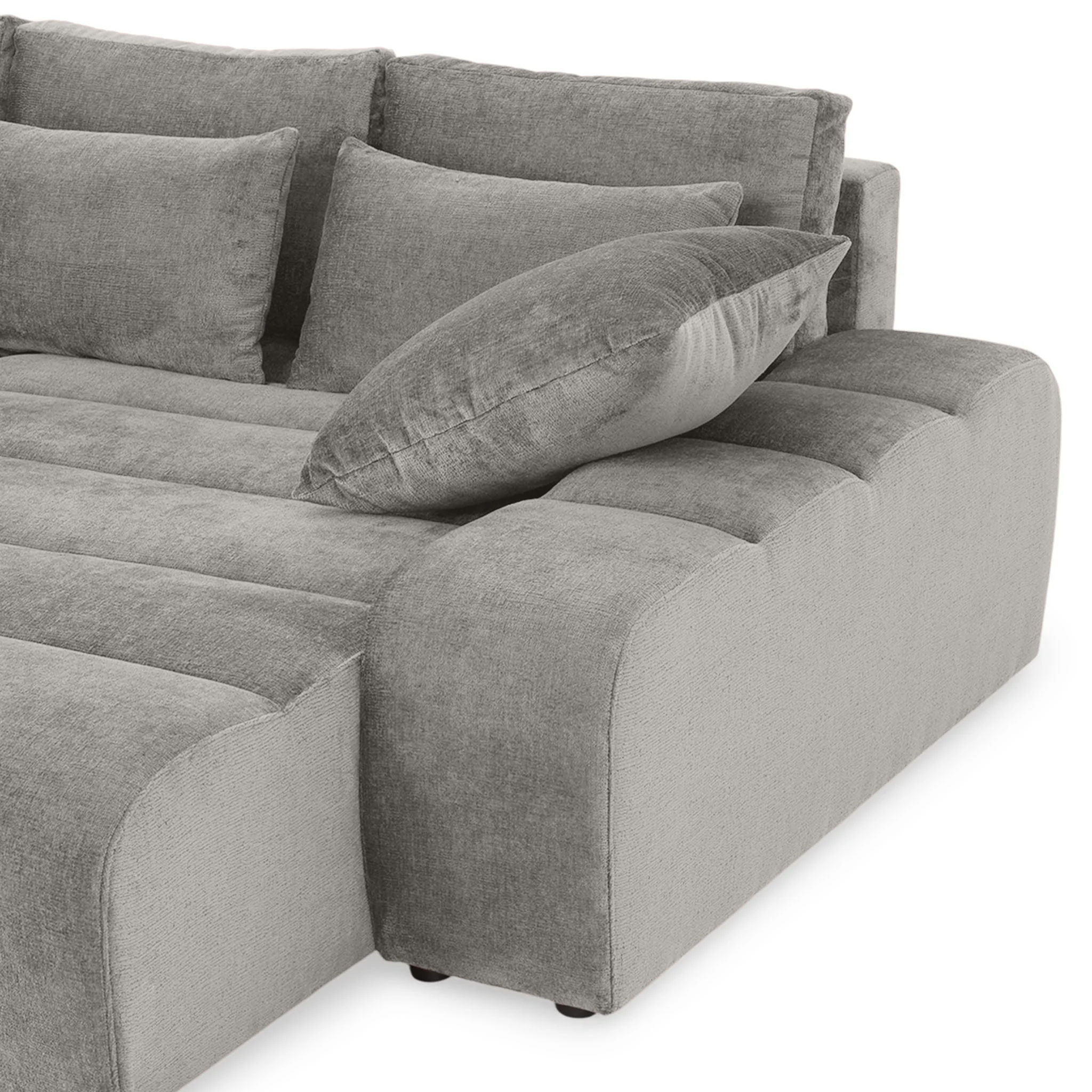 LOUNGE Colțar extensibil cu șezlong interschimbabil, stofă - Image 139