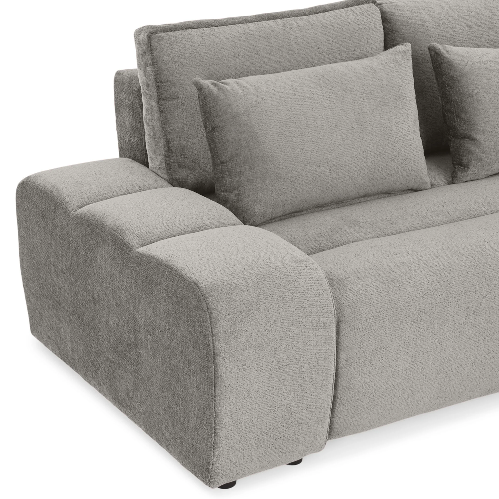 LOUNGE Colțar extensibil cu șezlong interschimbabil, stofă - Image 140