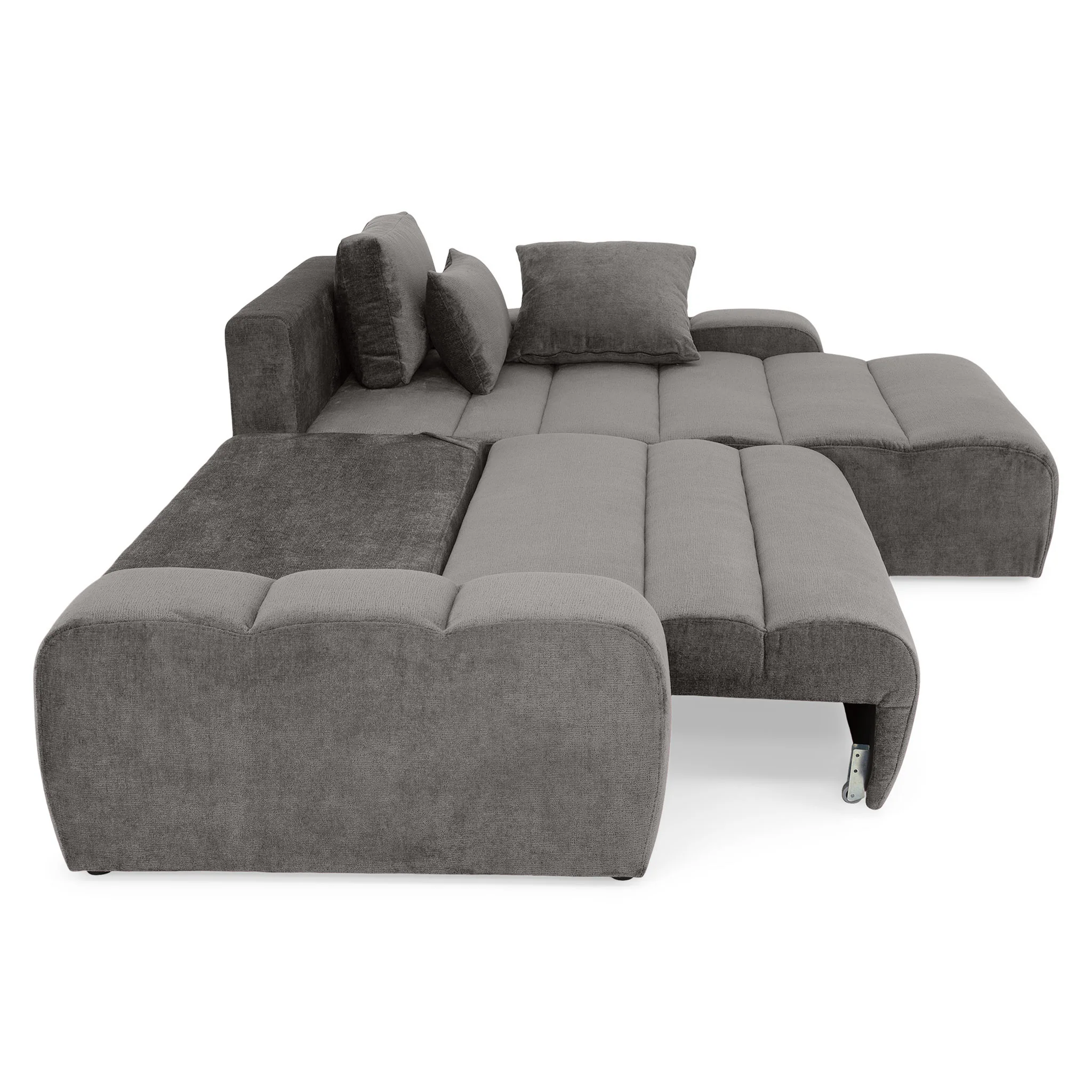 LOUNGE Colțar extensibil cu șezlong interschimbabil, stofă - Image 148