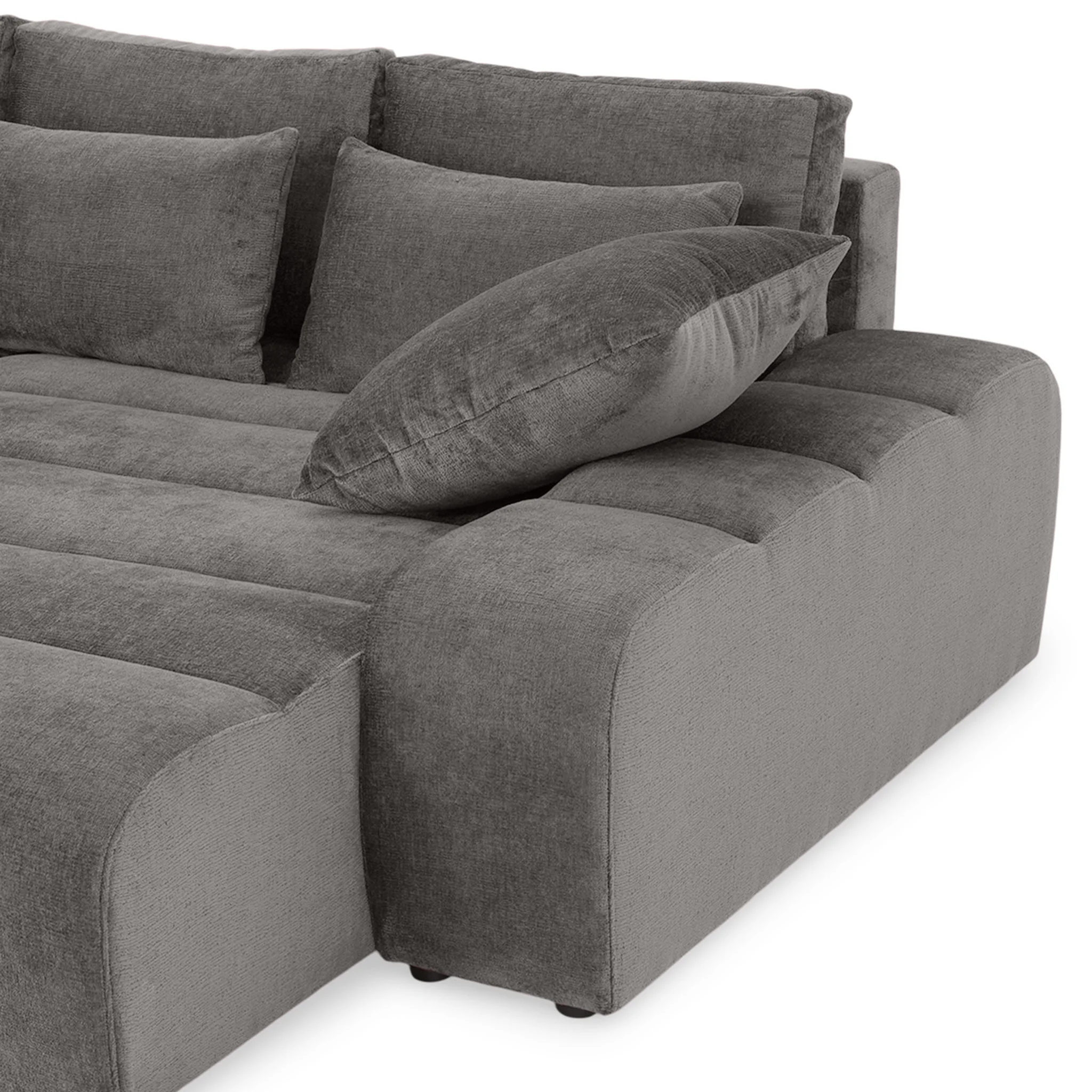LOUNGE Colțar extensibil cu șezlong interschimbabil, stofă - Image 151