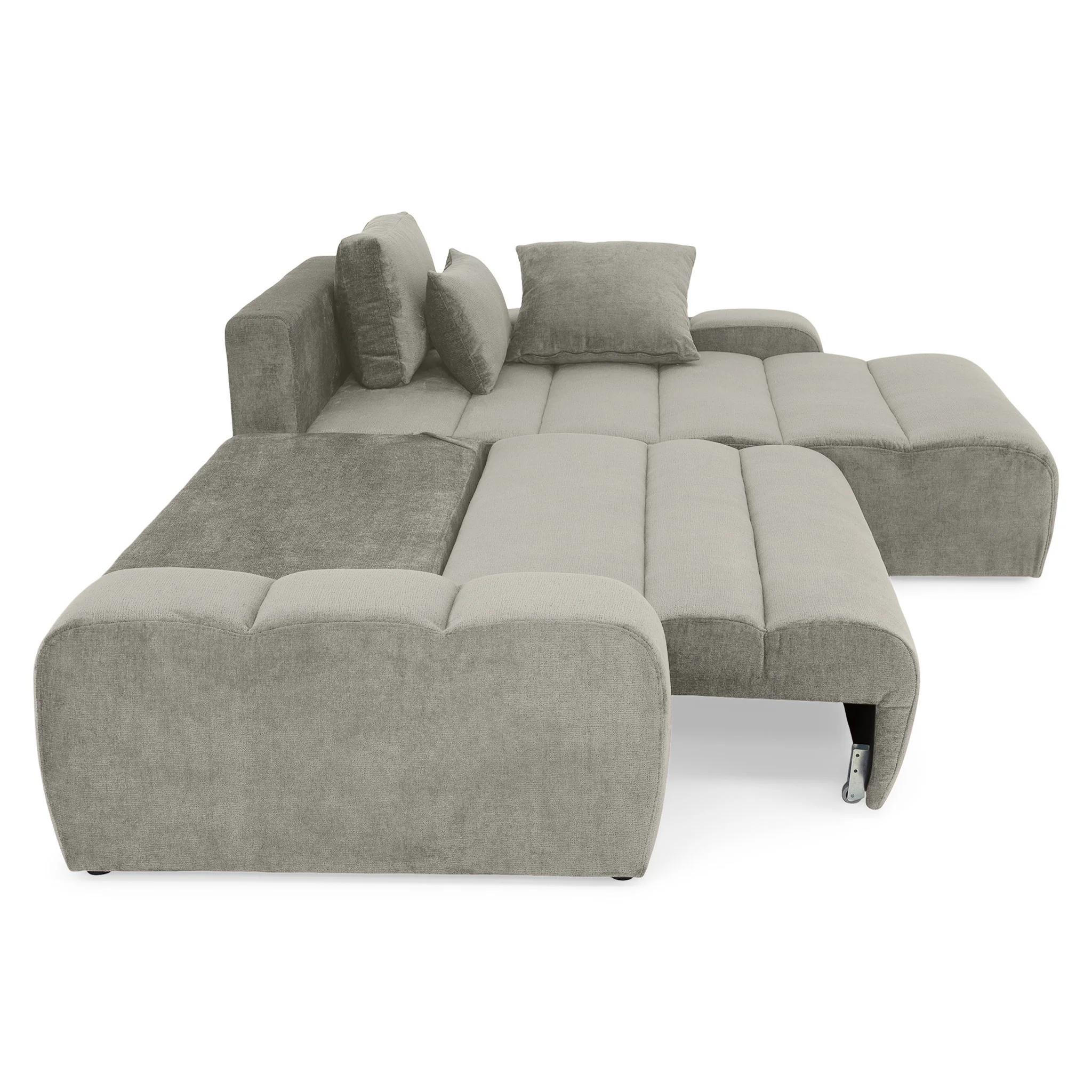 LOUNGE Colțar extensibil cu șezlong interschimbabil, stofă - Image 160