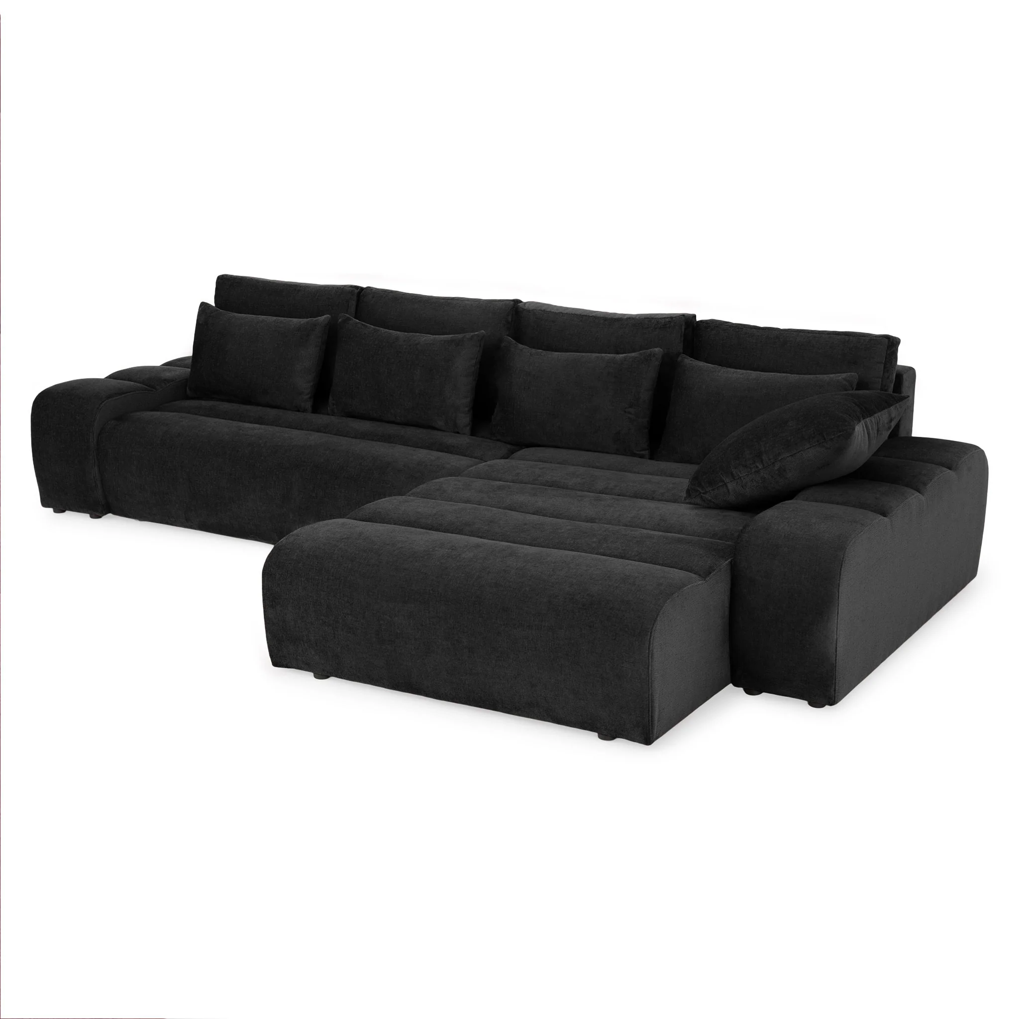 LOUNGE Colțar extensibil cu șezlong interschimbabil, stofă - Image 179