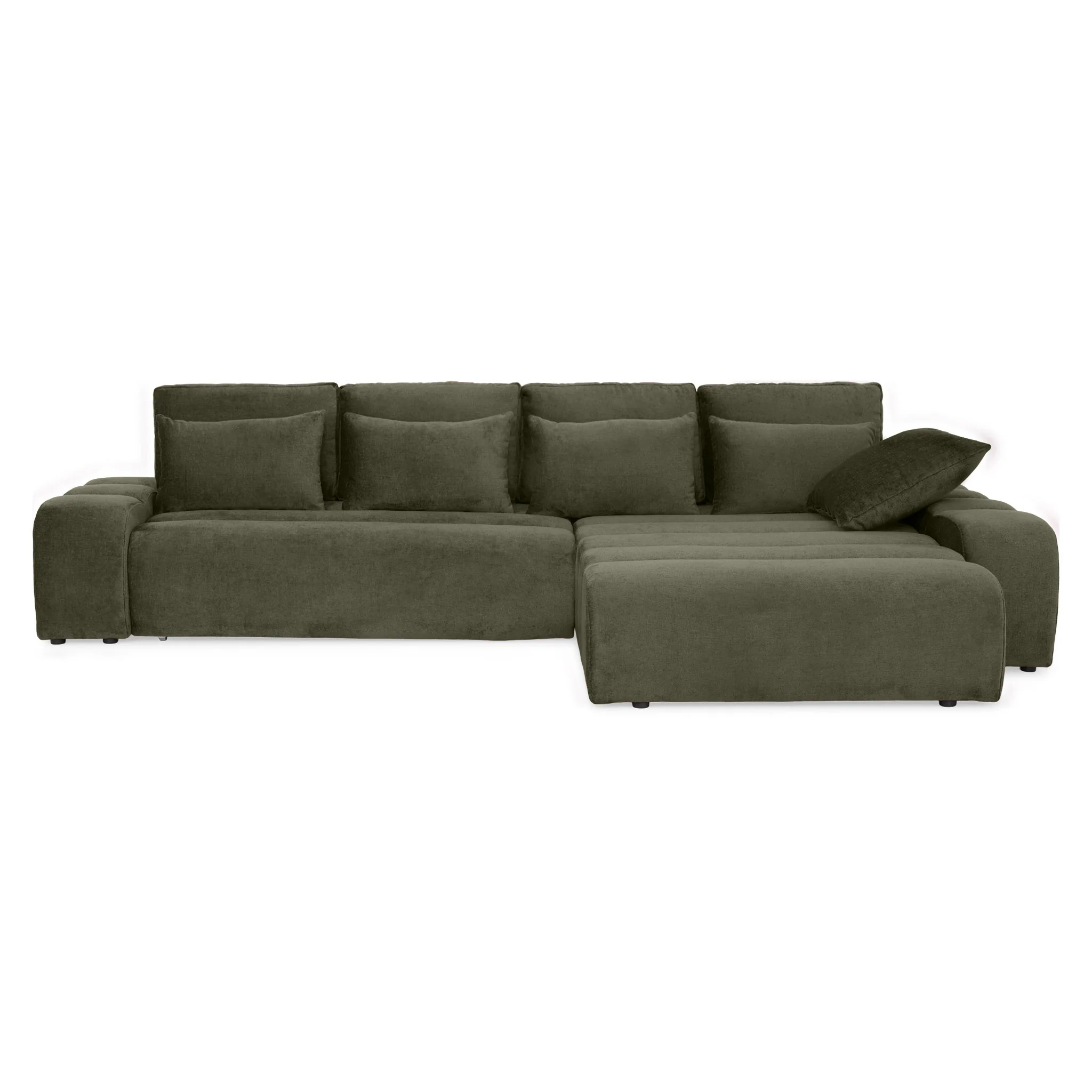 LOUNGE Colțar extensibil cu șezlong interschimbabil, stofă - Image 58
