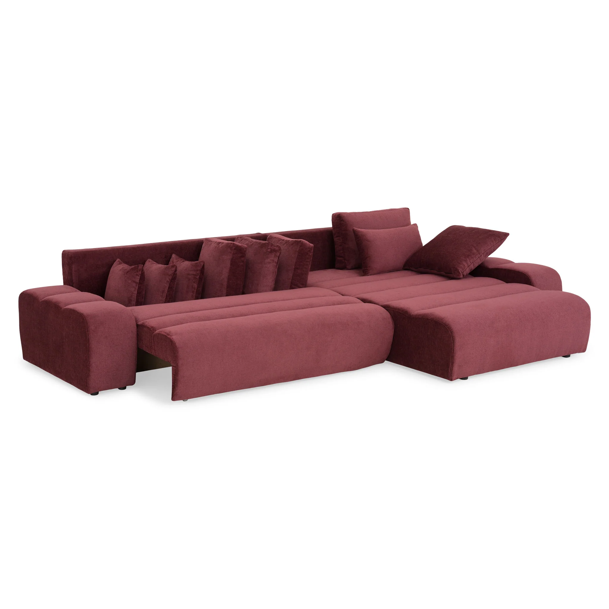 LOUNGE Colțar extensibil cu șezlong interschimbabil, stofă - Image 8