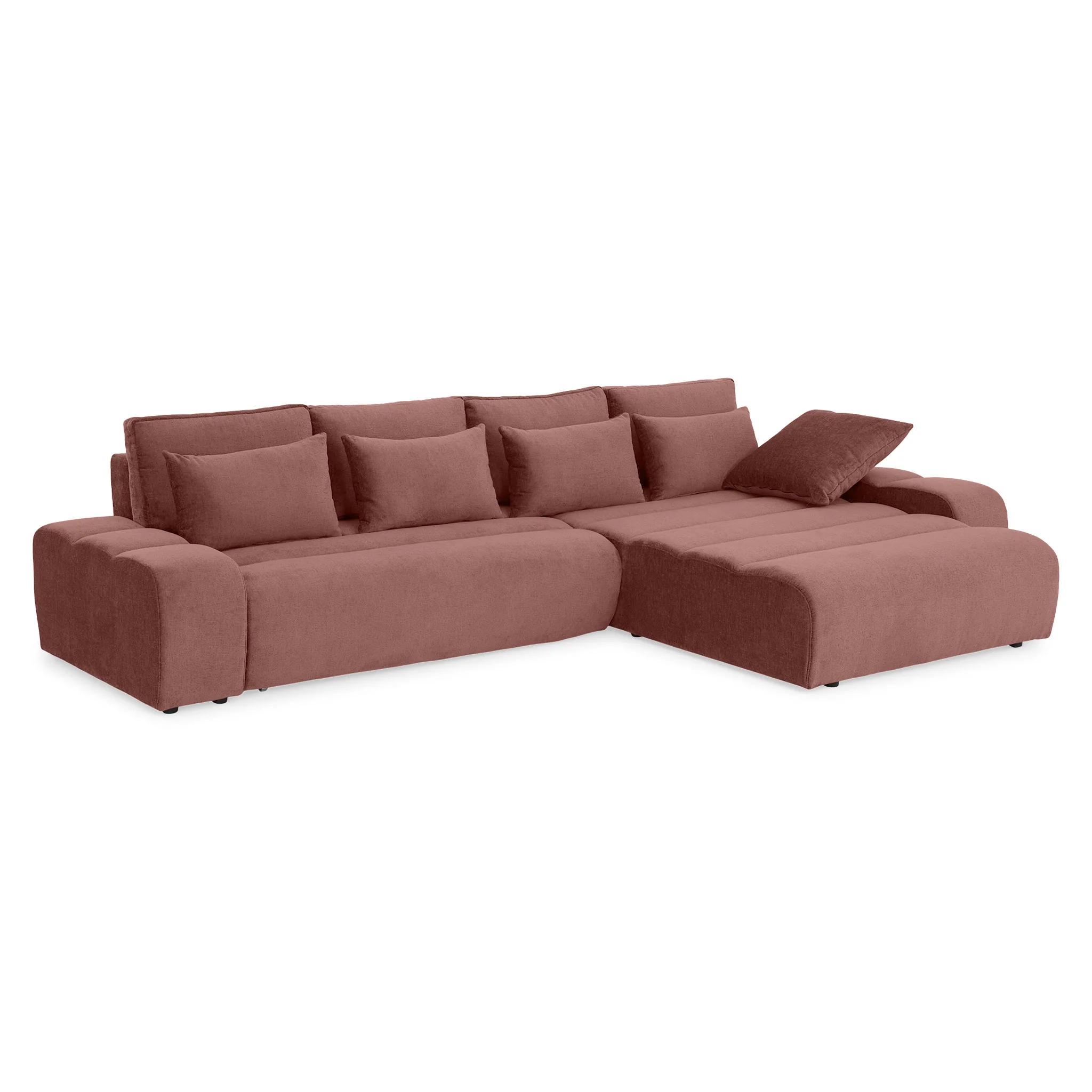 LOUNGE Colțar extensibil cu șezlong interschimbabil, stofă - Image 96