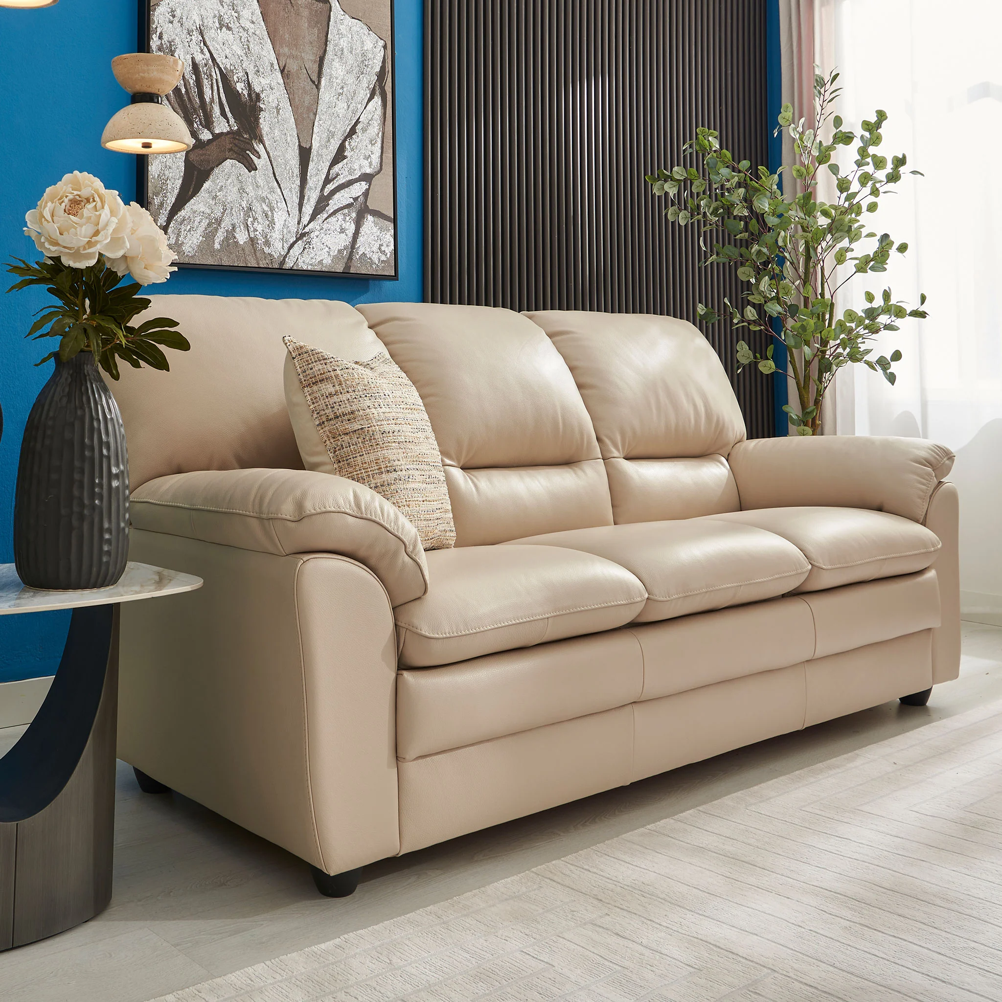 MANDY Canapea extensibilă, 3 locuri, piele - Image 8