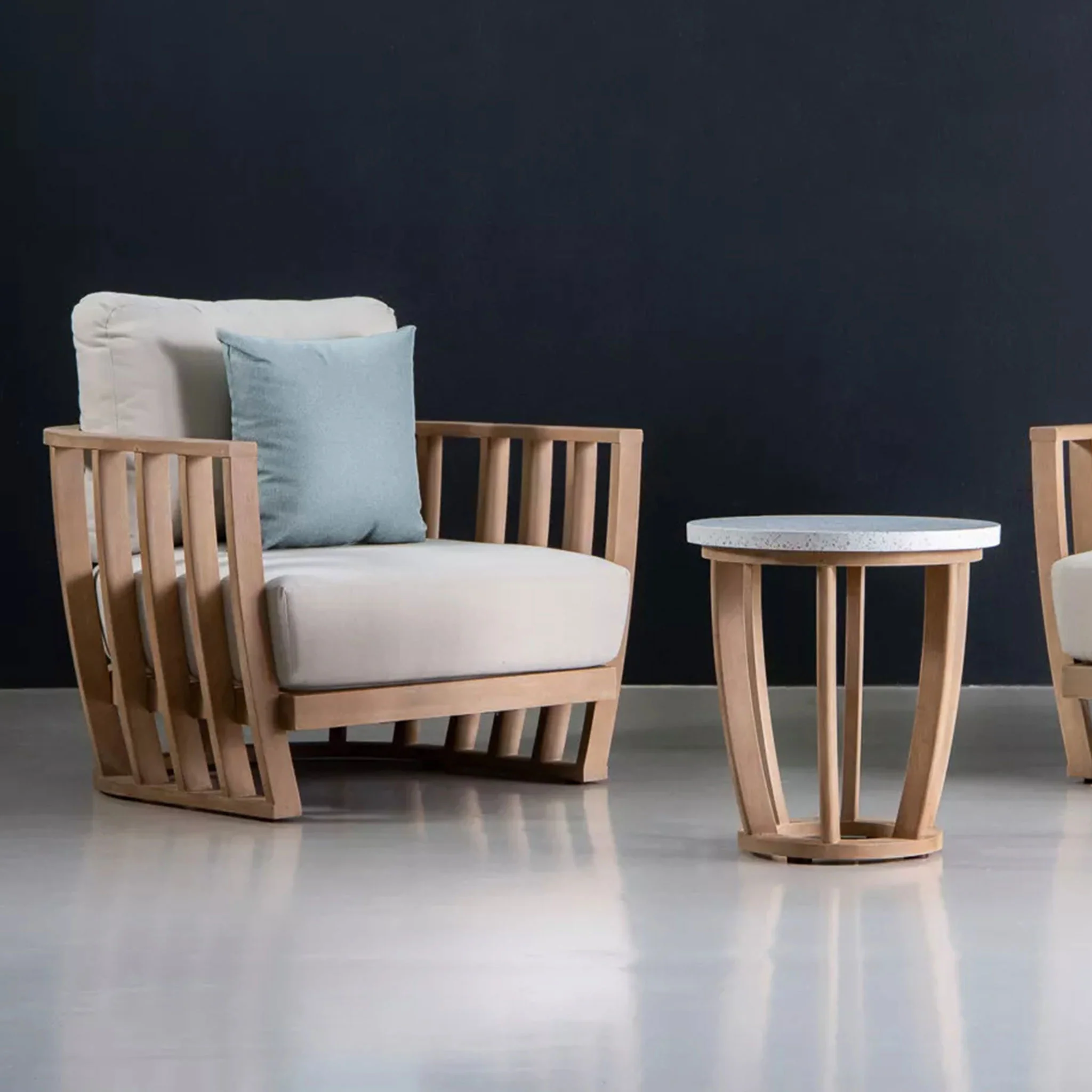 WOODLAND Set mobilier terasă/grădină, 2 fotolii și măsuță - Image 4