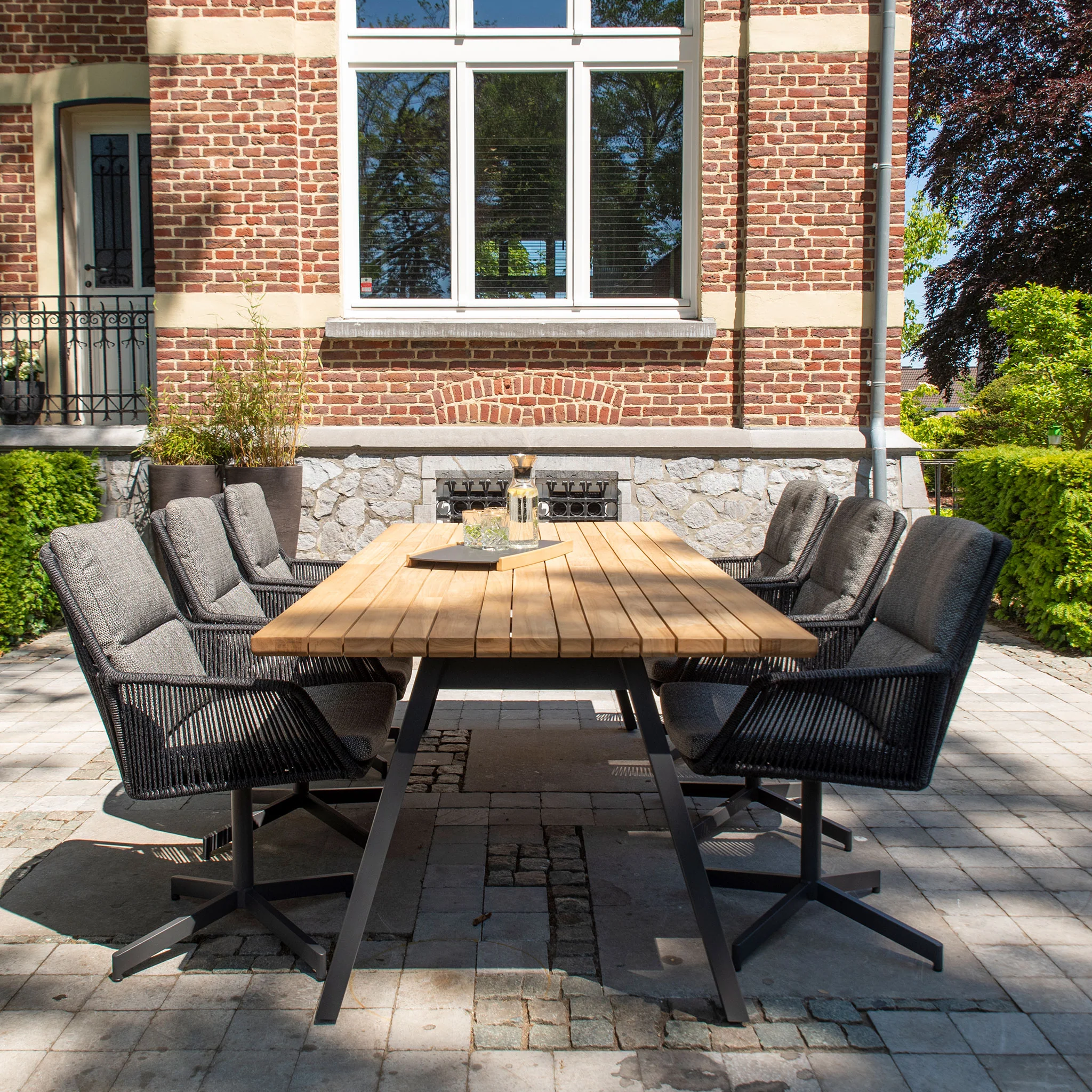 AMBASSADOR/PRIMAVERA Set mobilier terasă/grădină, 6 scaune și masă - Image 2
