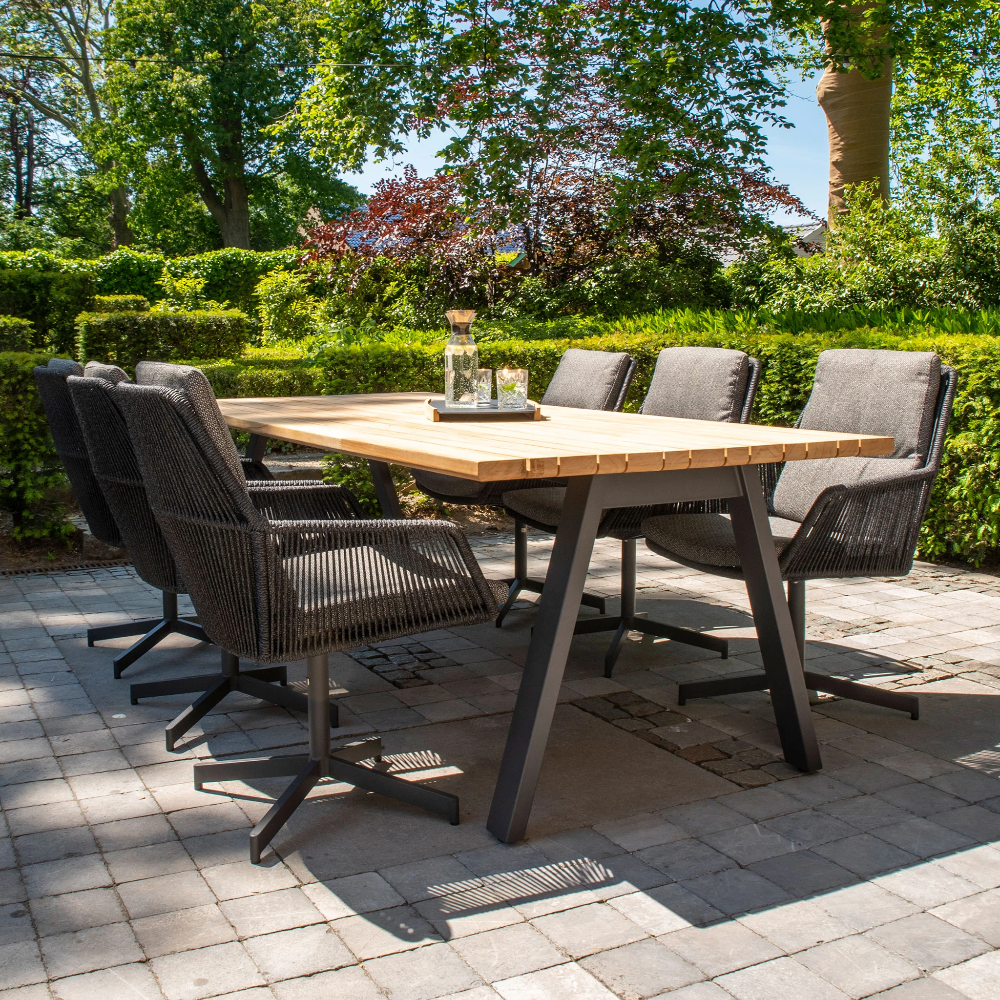 AMBASSADOR/PRIMAVERA Set mobilier terasă/grădină, 6 scaune și masă - Image 3