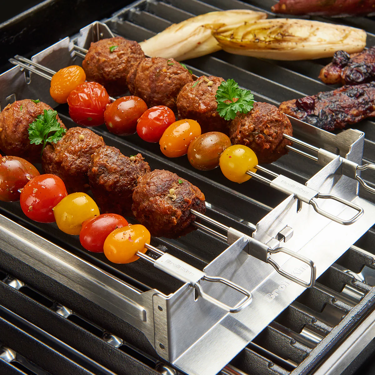 BROIL KING Set 4 frigarui cu suport - Image 3