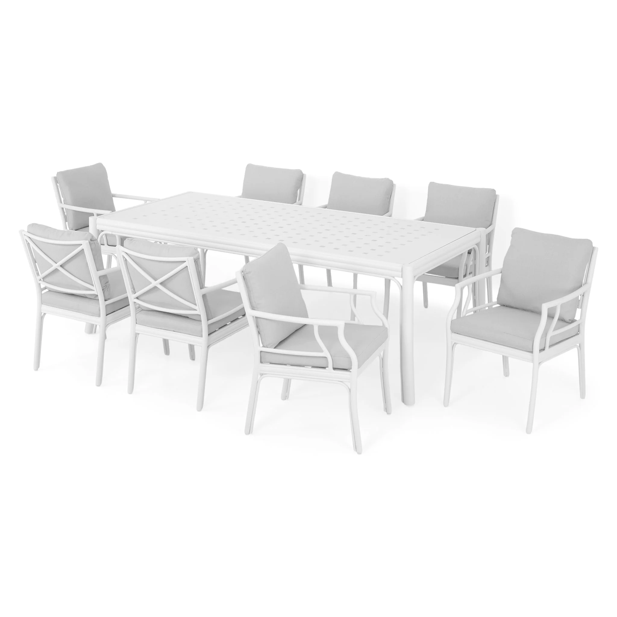 KAYLEE Set mobilier terasă/grădină, 8 scaune și masă - Image 3