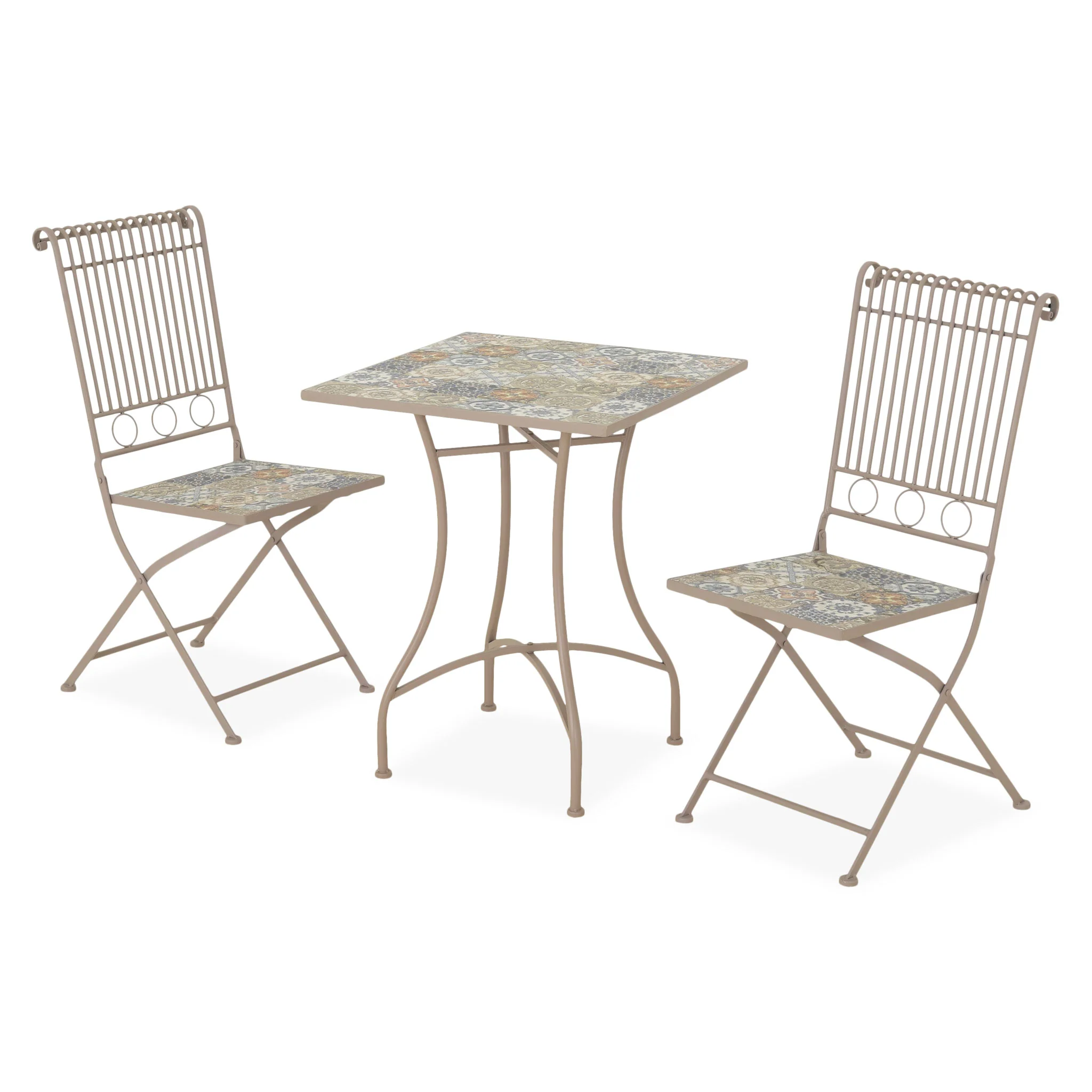 TOULOUSE Set mobilier terasă/grădină, 2 scaune și masă - Image 3
