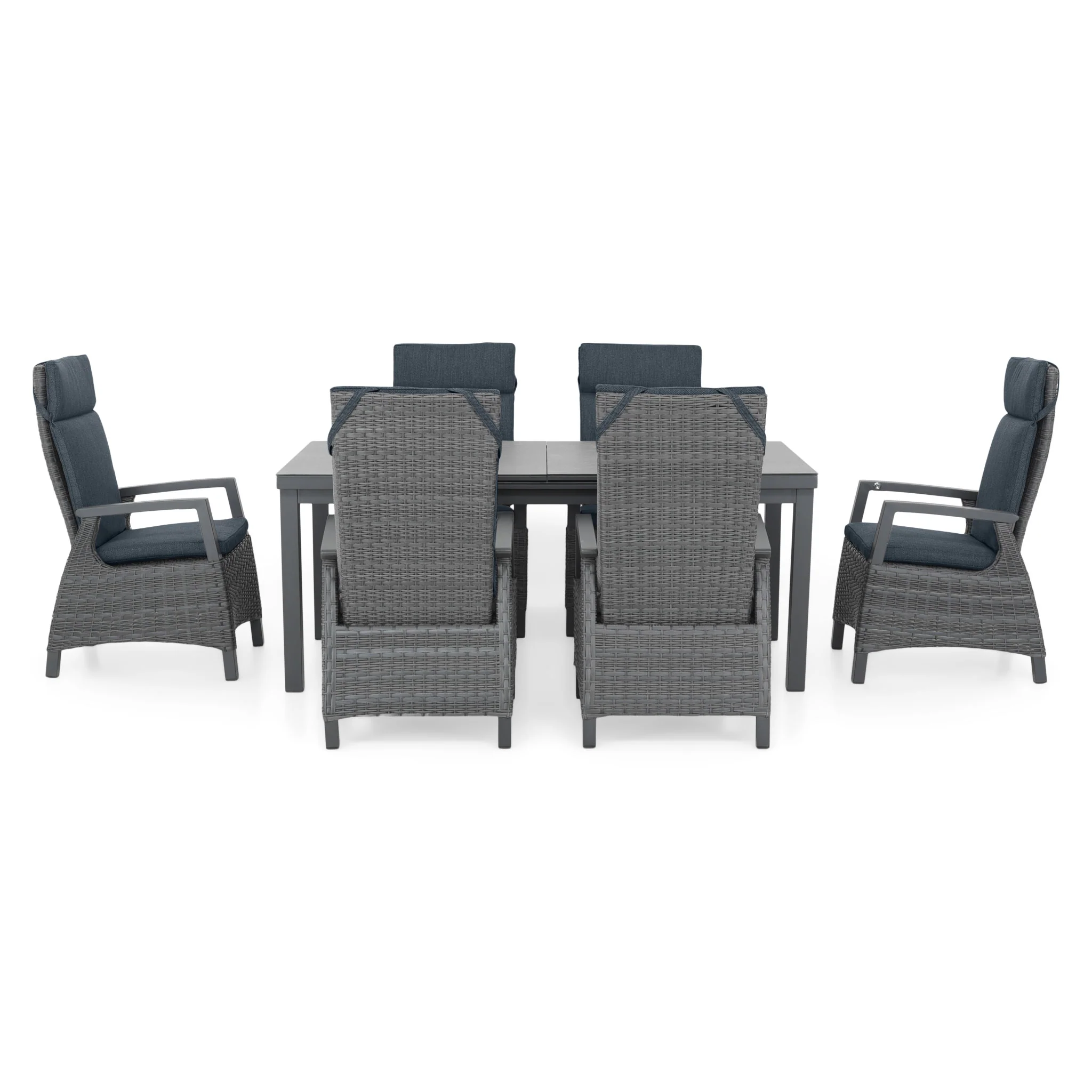 BAKU Set mobilier terasă/grădină, 6 scaune și masă extensibilă - Image 53