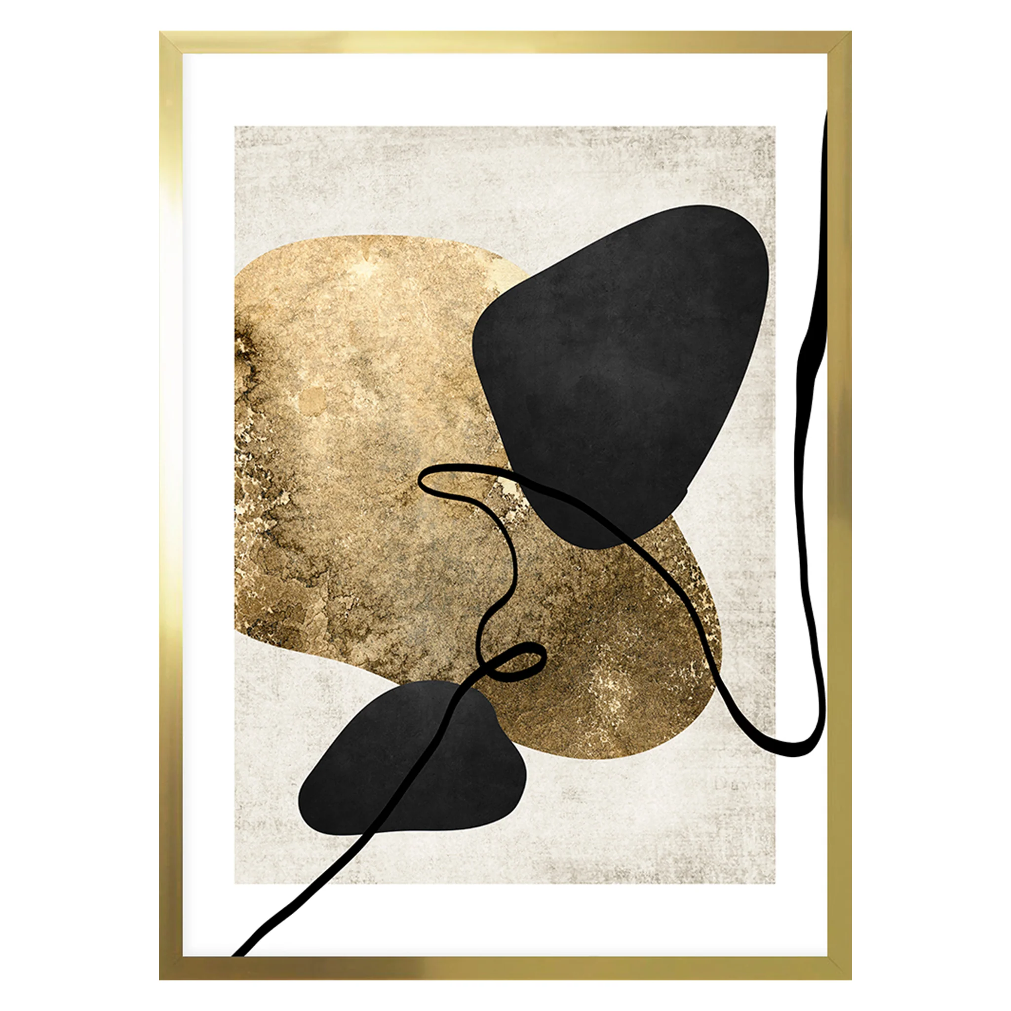GOLD SHAPE I Tablou