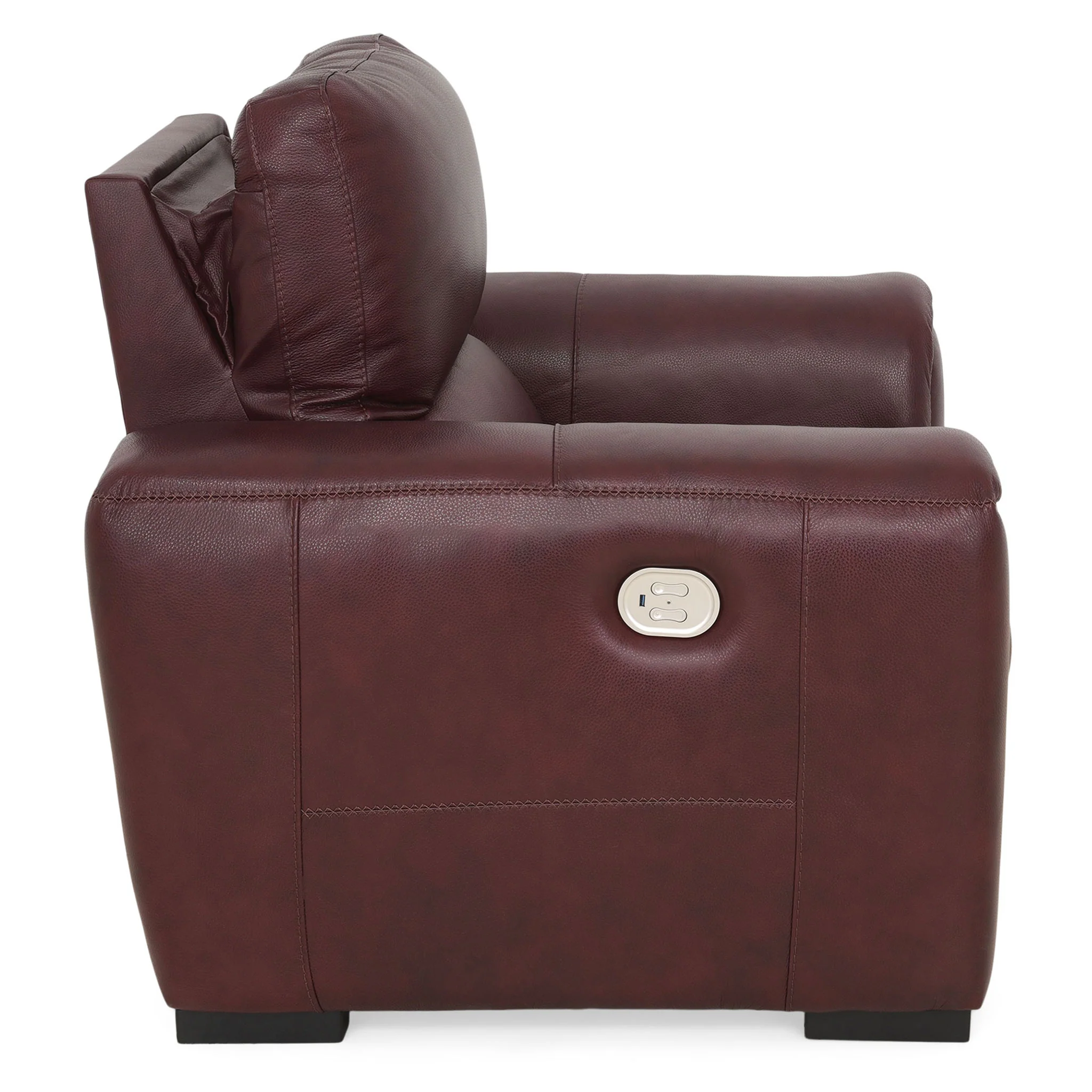 LISMORE Fotoliu cu recliner electric, piele - Image 6