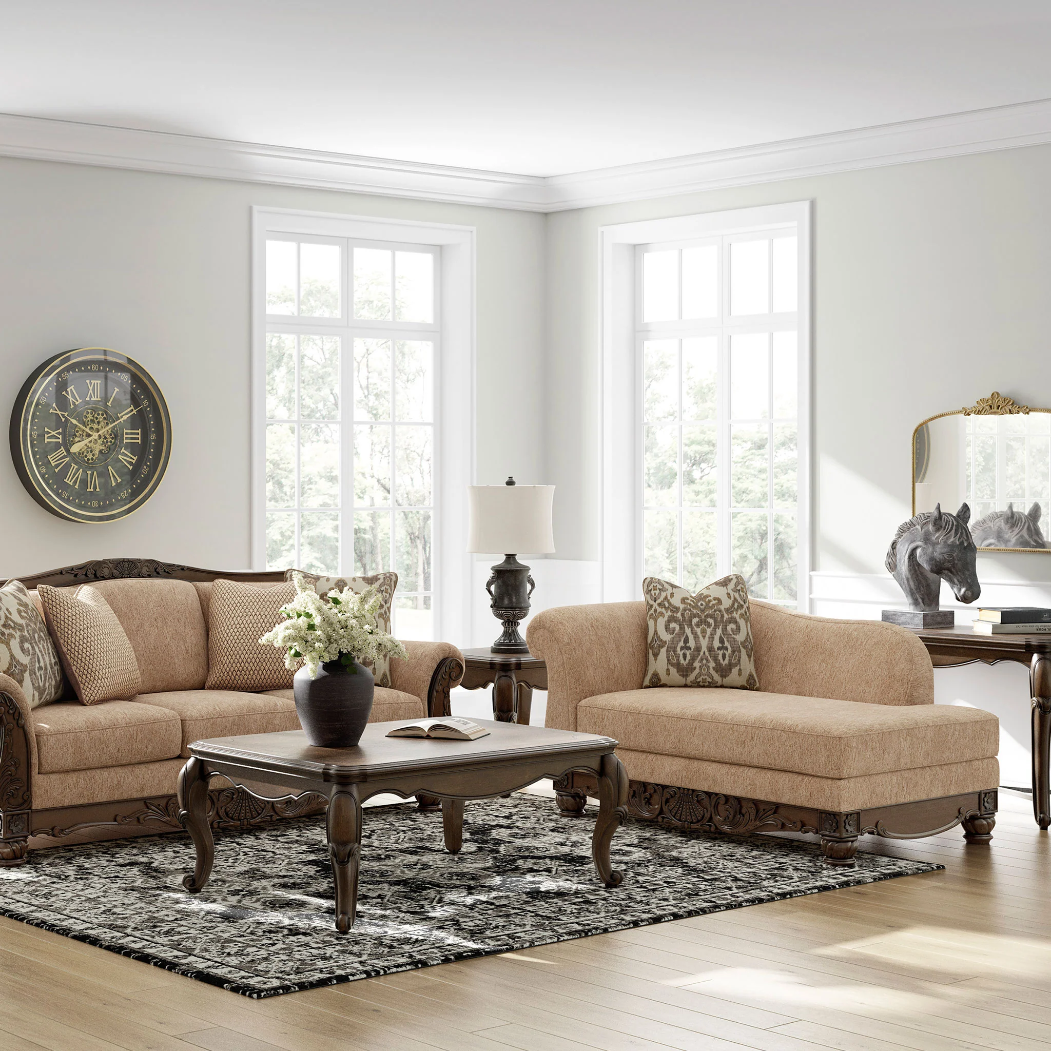 LEGRAND Șezlong, pernă decorativă inclusă, stofă - Image 10