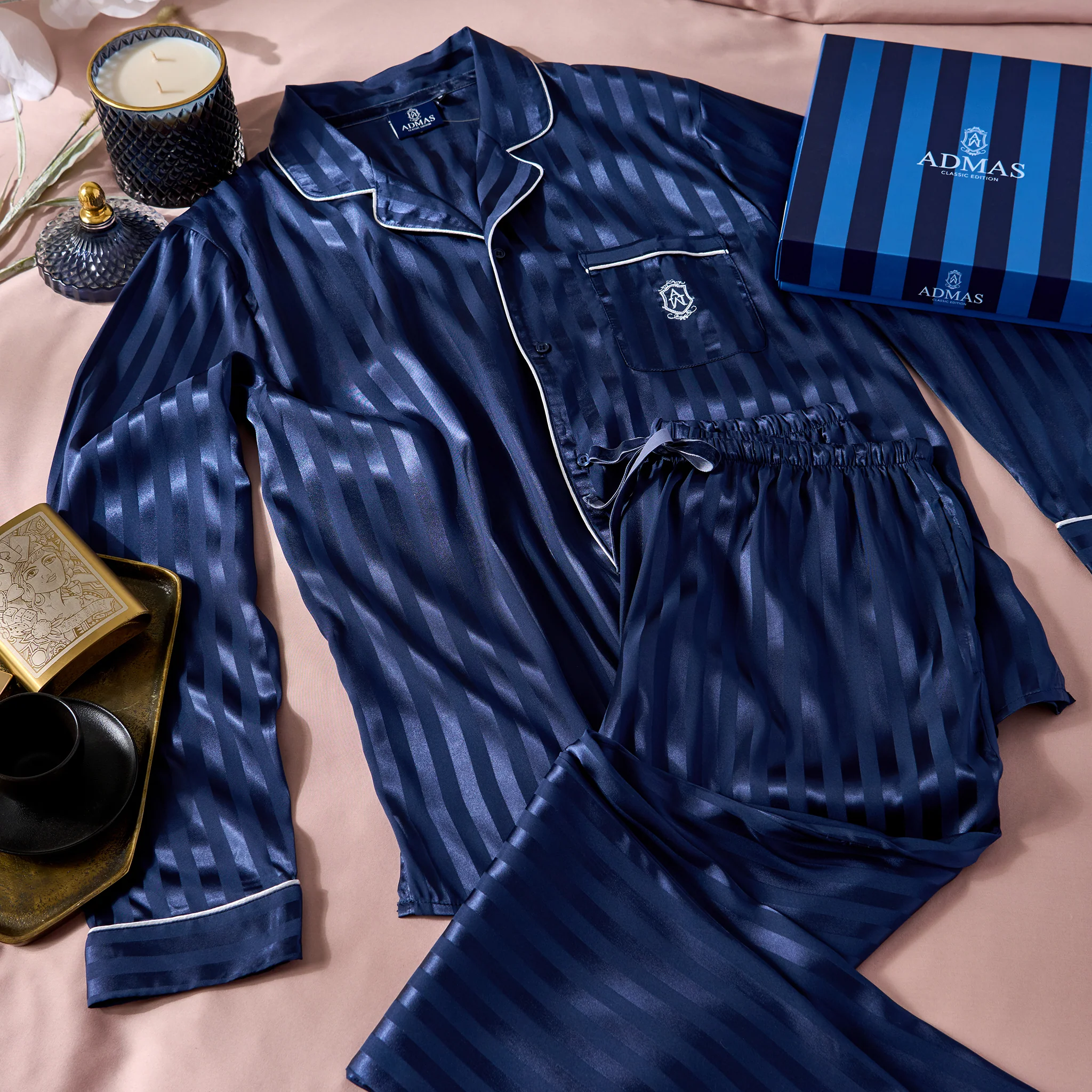 SATIN STRIPES Pijama - Image 4