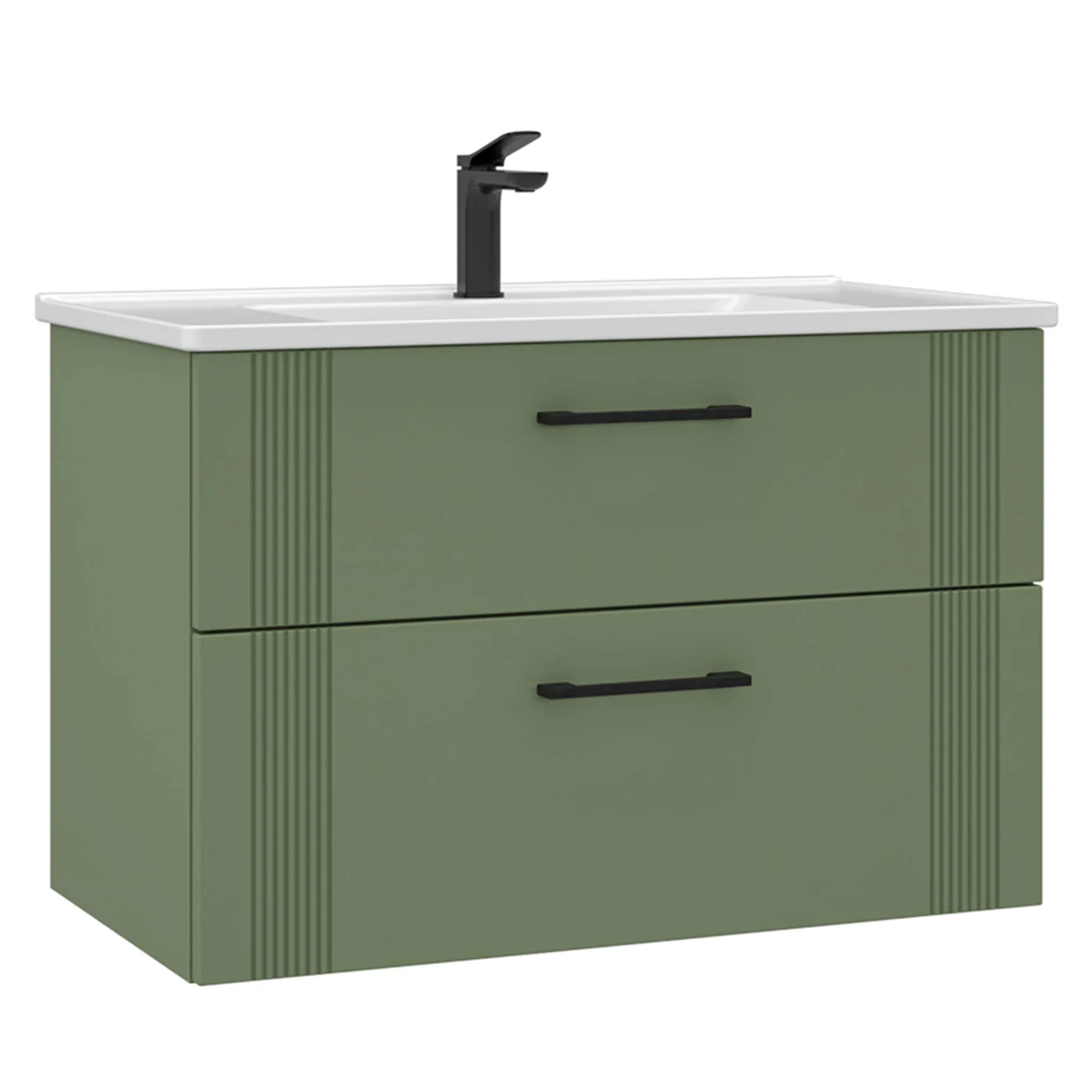 BARI Set mobilier baie, mască lavoar, lavoar, dulap suspendat, coloană - Image 2