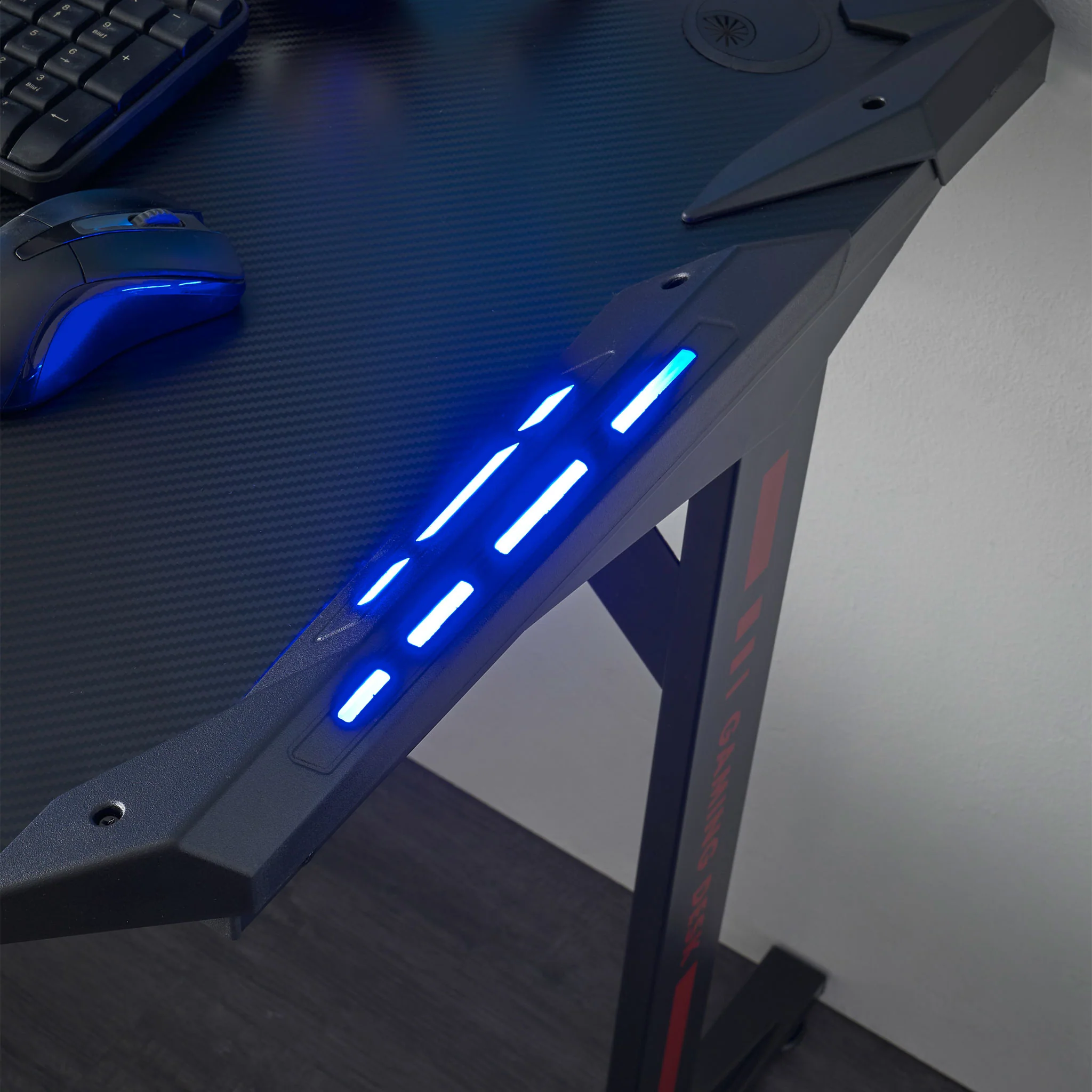 RACING Birou gaming cu LED-uri - Image 9