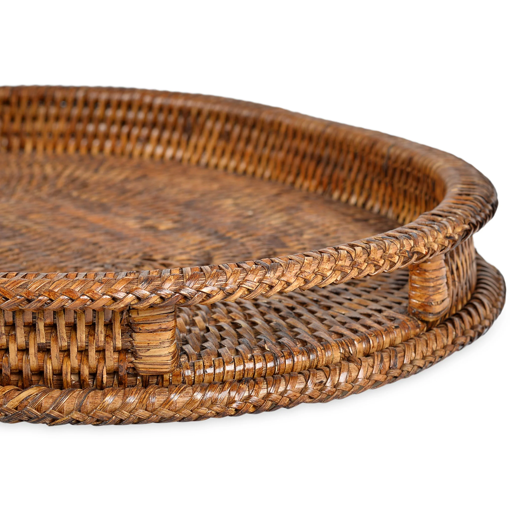 ARTESIA Tavă servire cu mânere, ratan, L.40cm - Image 9