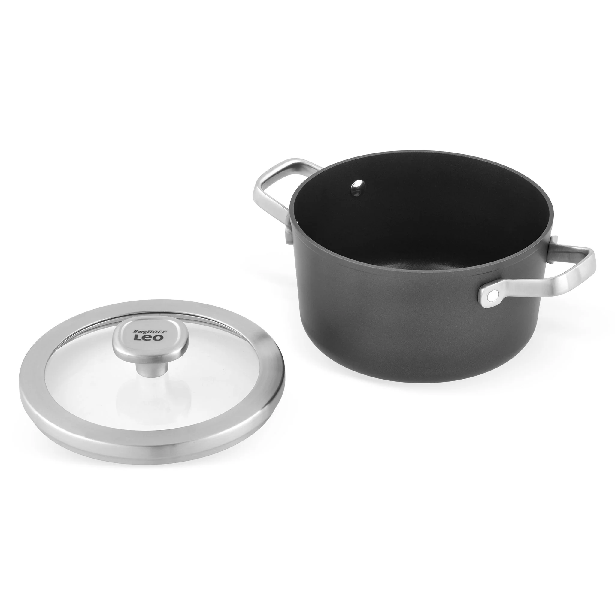 GRAPHITE Oală cu mânere și capac, aluminiu, D.20cm - Image 5