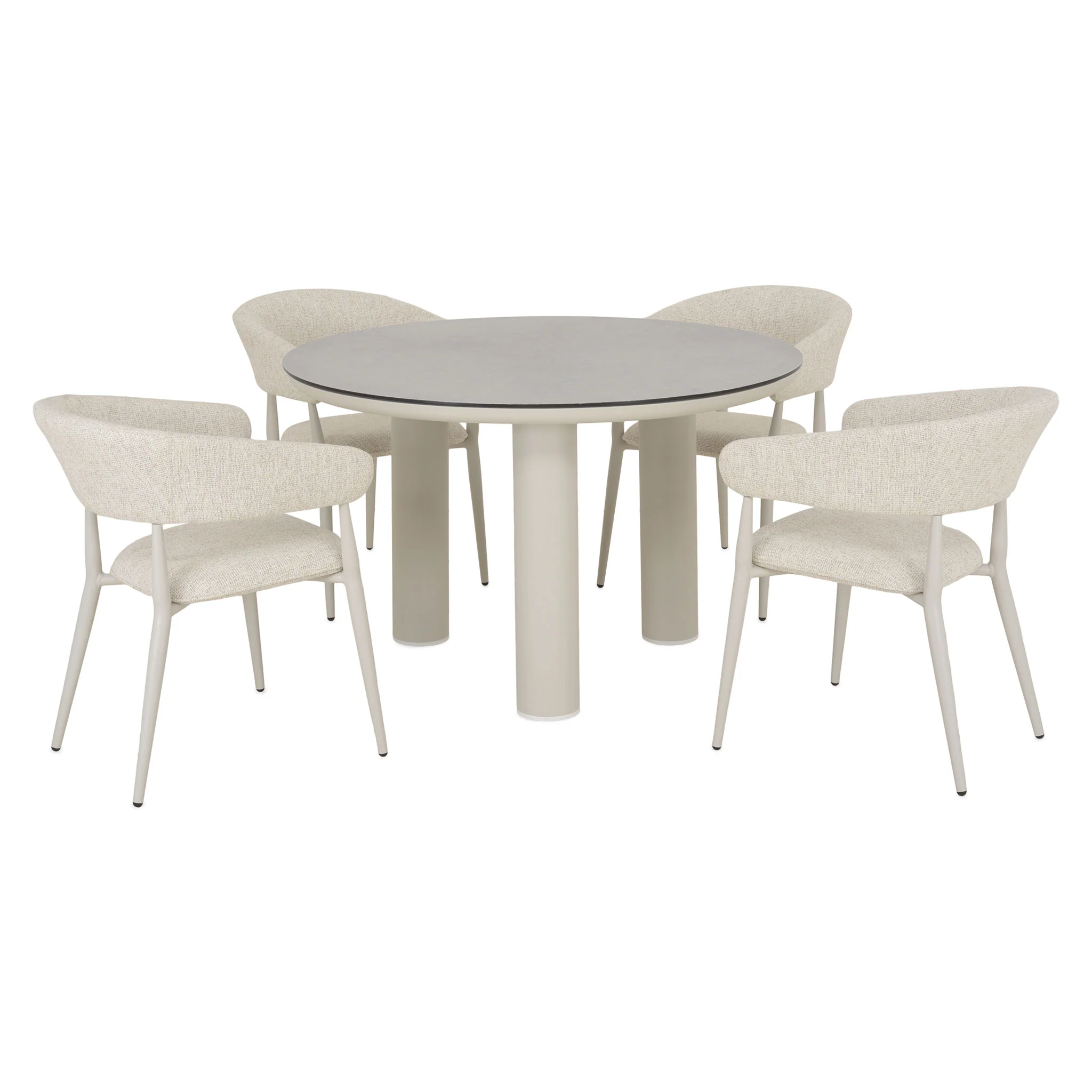 SALLY Set mobilier terasă/grădină, 4 scaune și masă