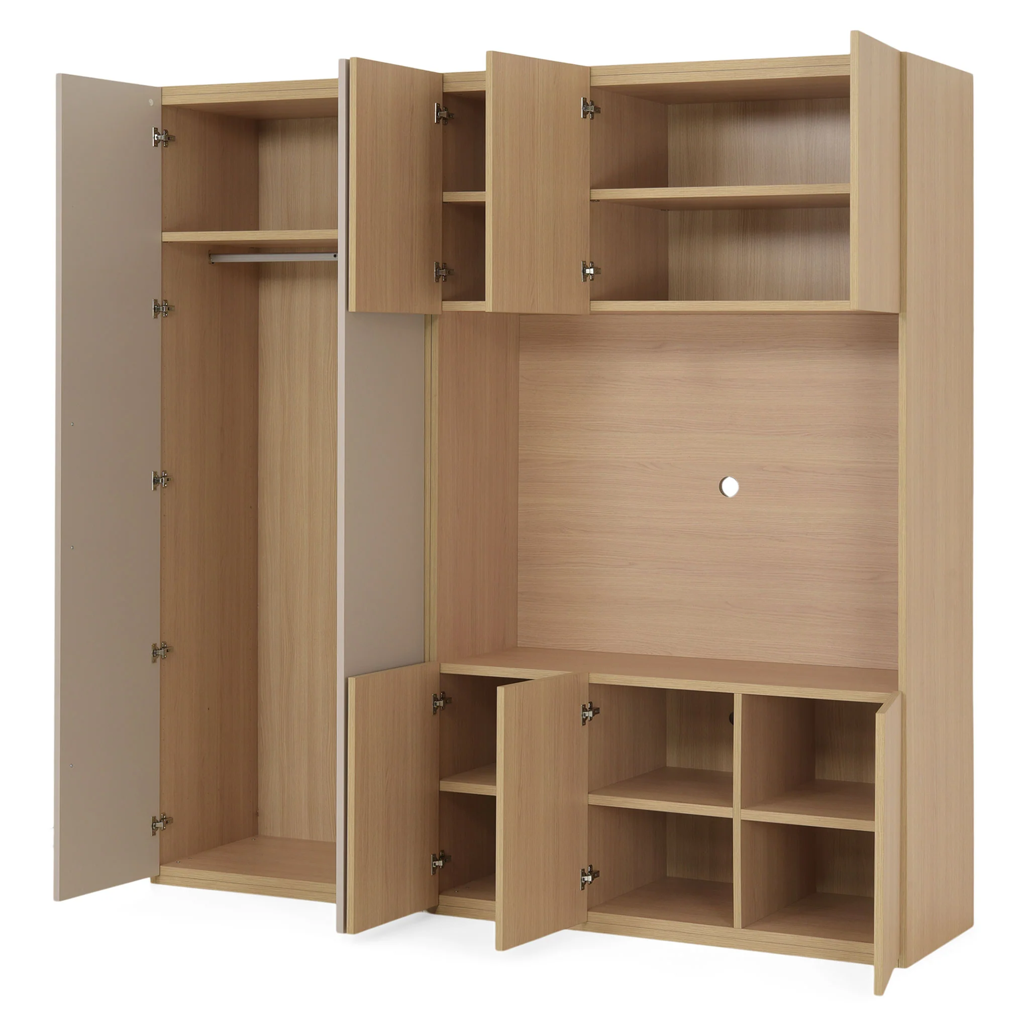 COMPACT Dressing 8 uși, spațiu TV - Image 15