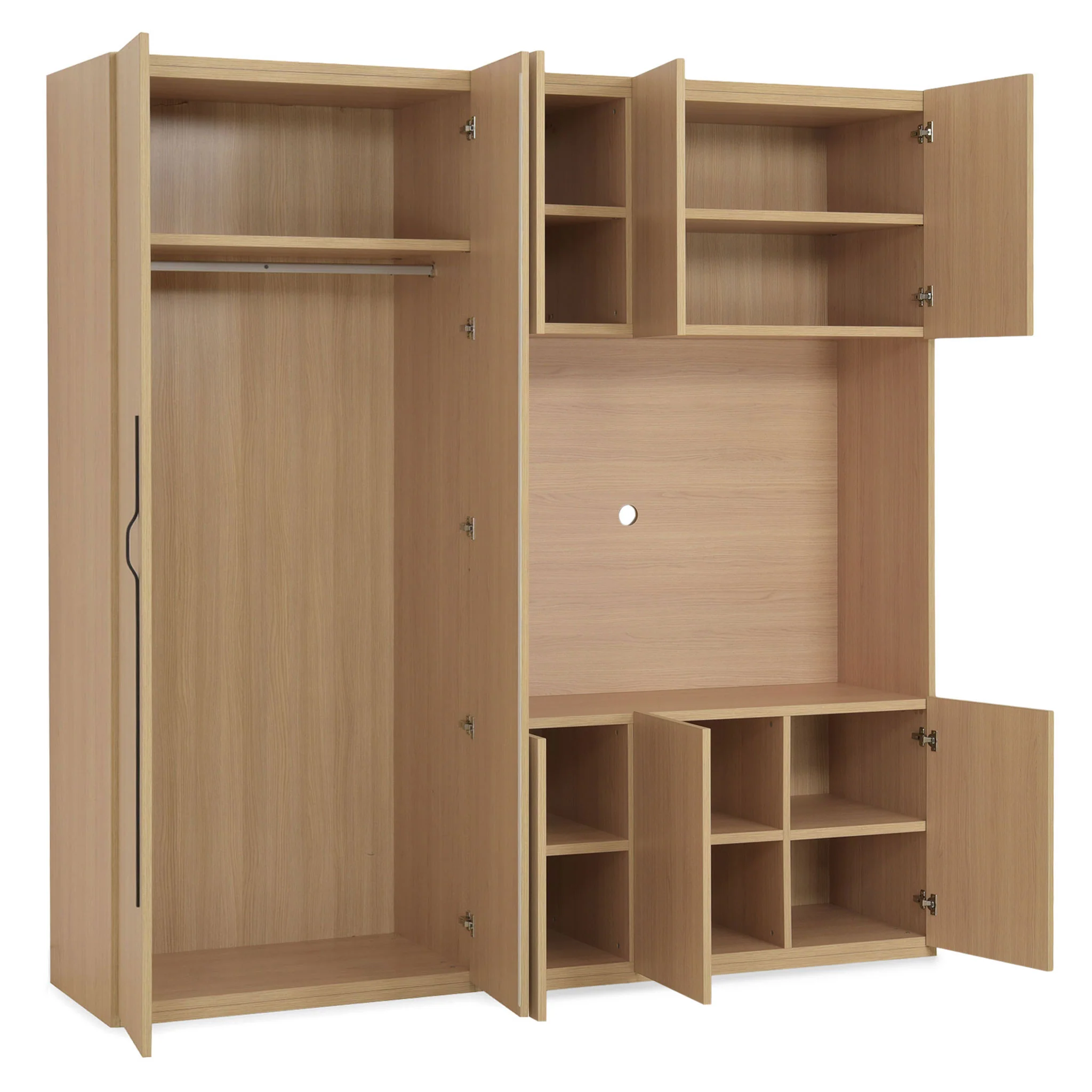 COMPACT Dressing 8 uși, spațiu TV - Image 5