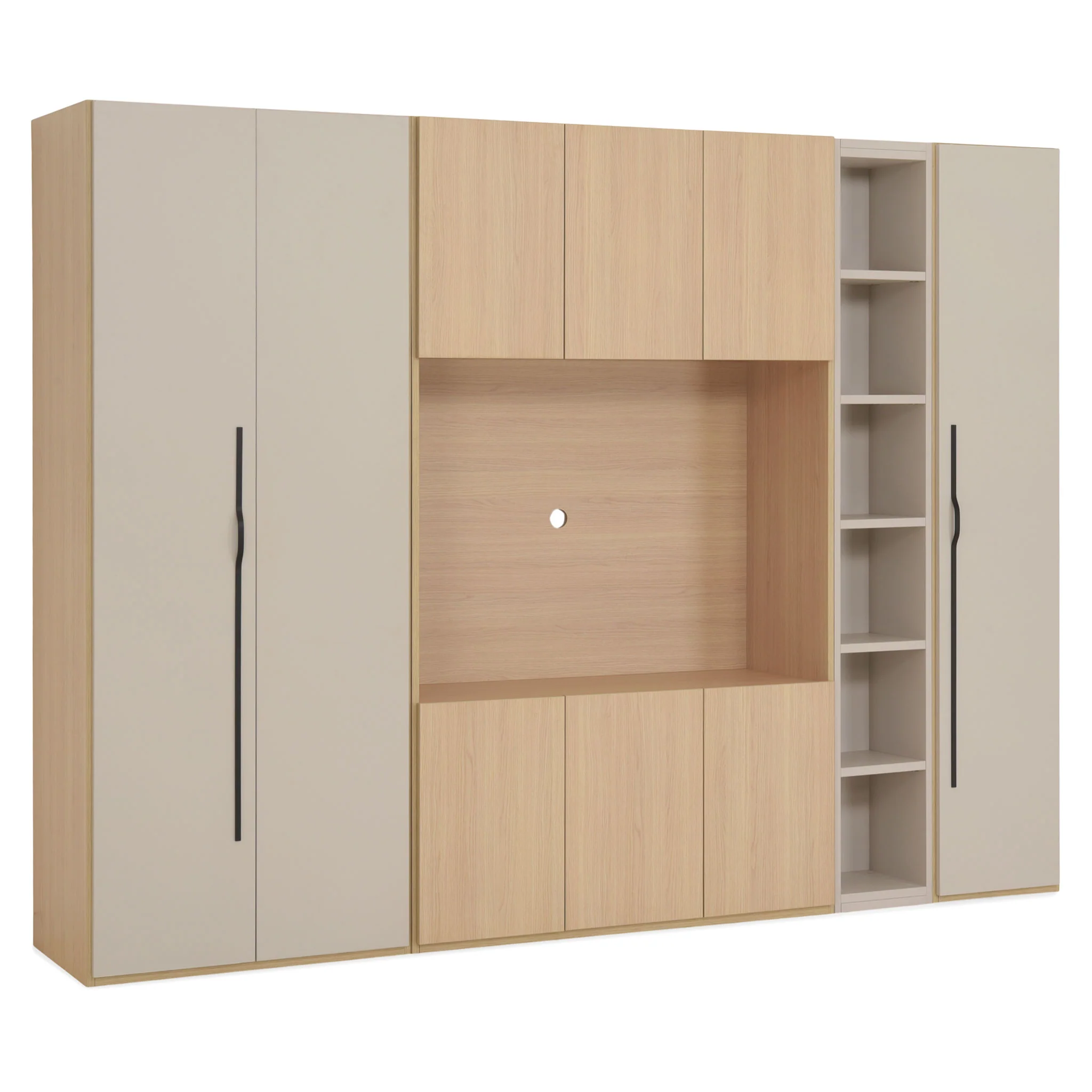 COMPACT Dressing 9 uși, spațiu TV - Image 5