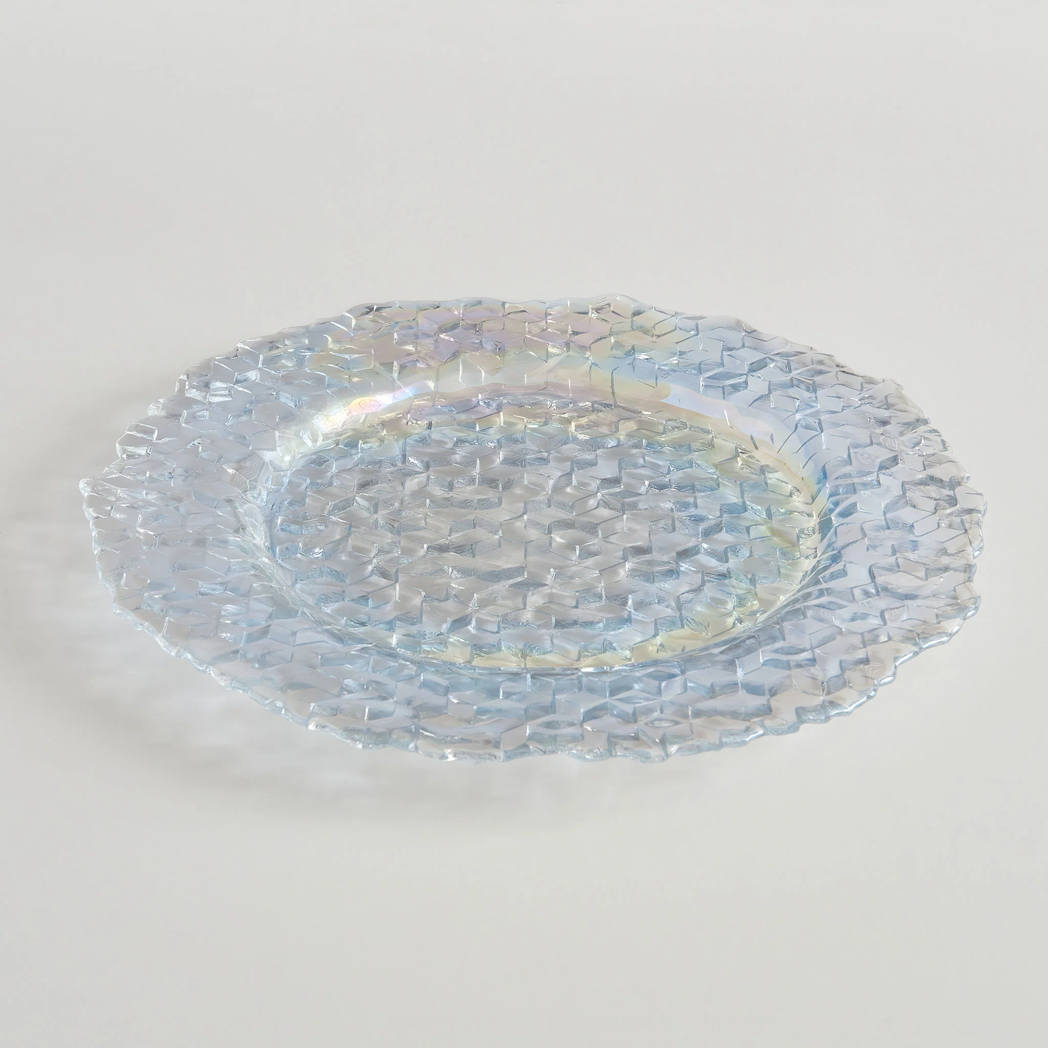 CUBIC Platou, sticlă, D.33cm - Image 3
