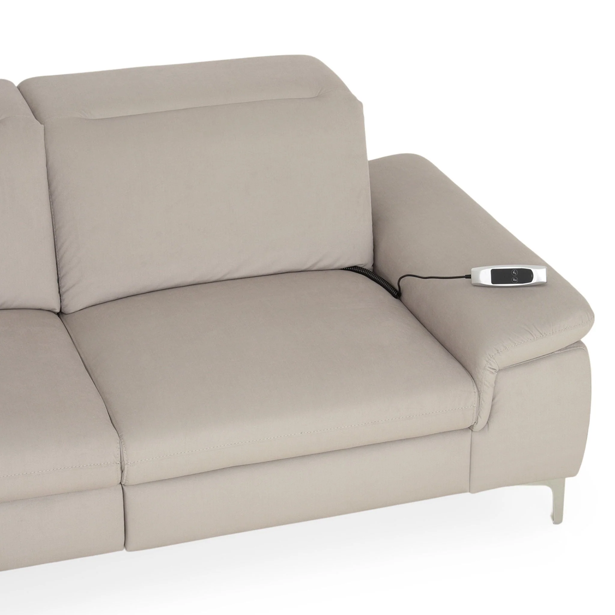 SOUND Colțar șezlong stânga/dreapta, 1 recliner electric și mecanism tetiere, stofă - Image 12
