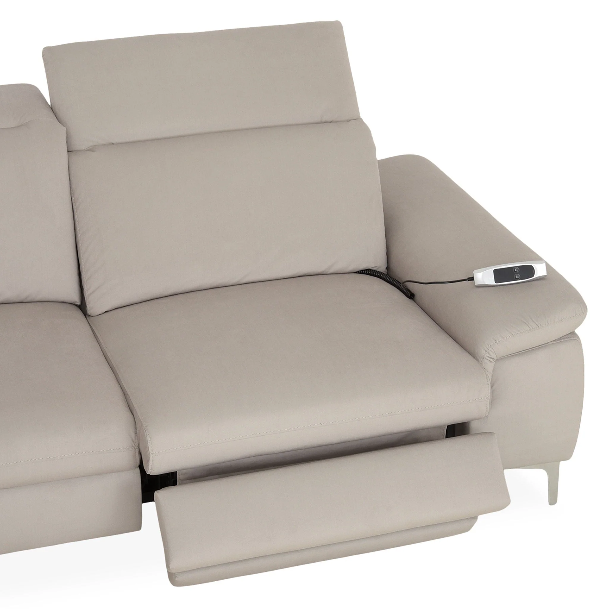 SOUND Colțar șezlong stânga/dreapta, 1 recliner electric și mecanism tetiere, stofă - Image 13