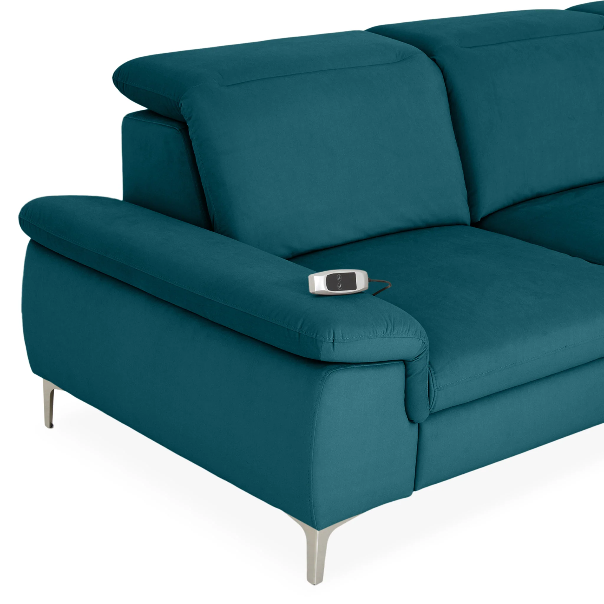 SOUND Colțar șezlong stânga/dreapta, 1 recliner electric și mecanism tetiere, stofă - Image 167