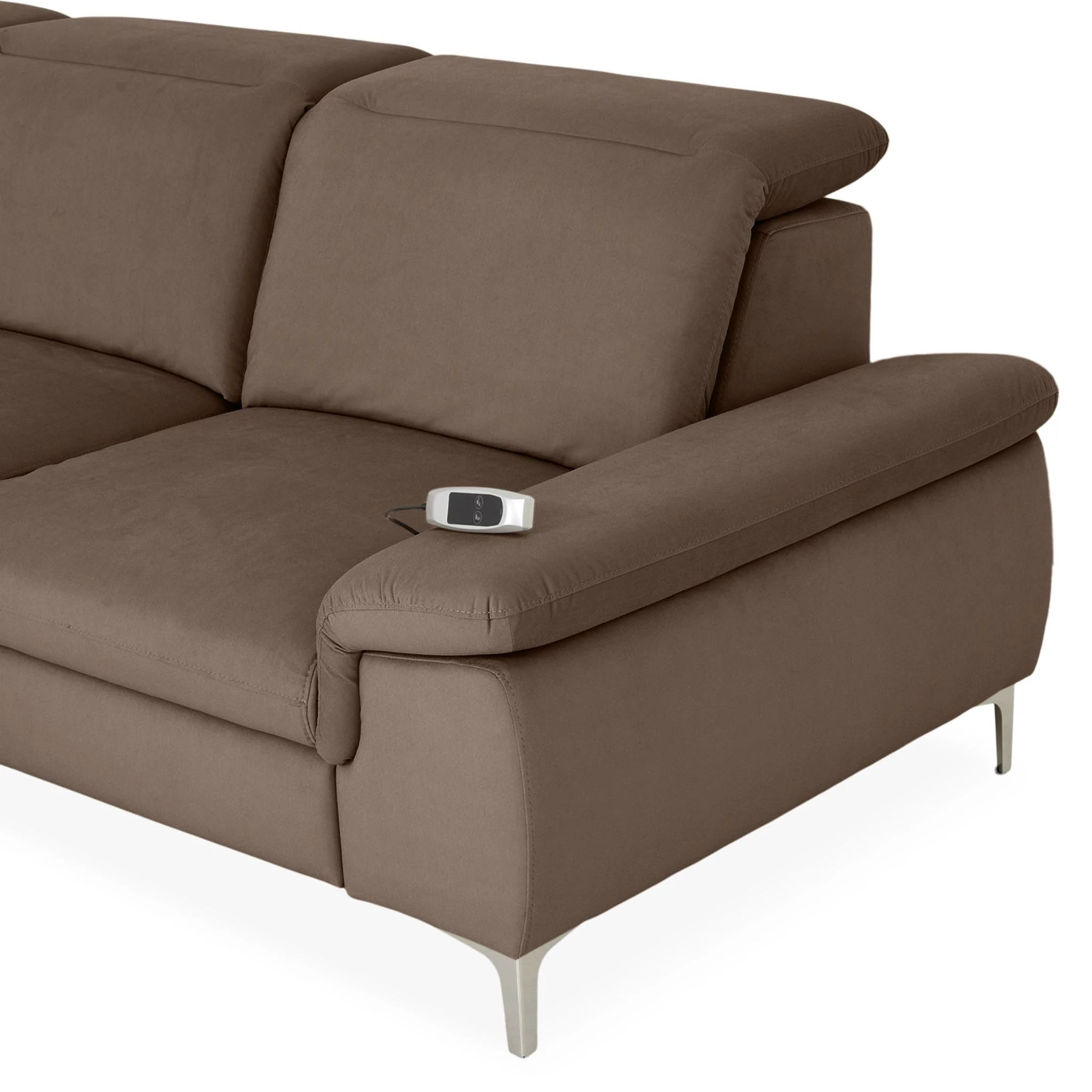 SOUND Colțar șezlong stânga/dreapta, 1 recliner electric și mecanism tetiere, stofă - Image 50