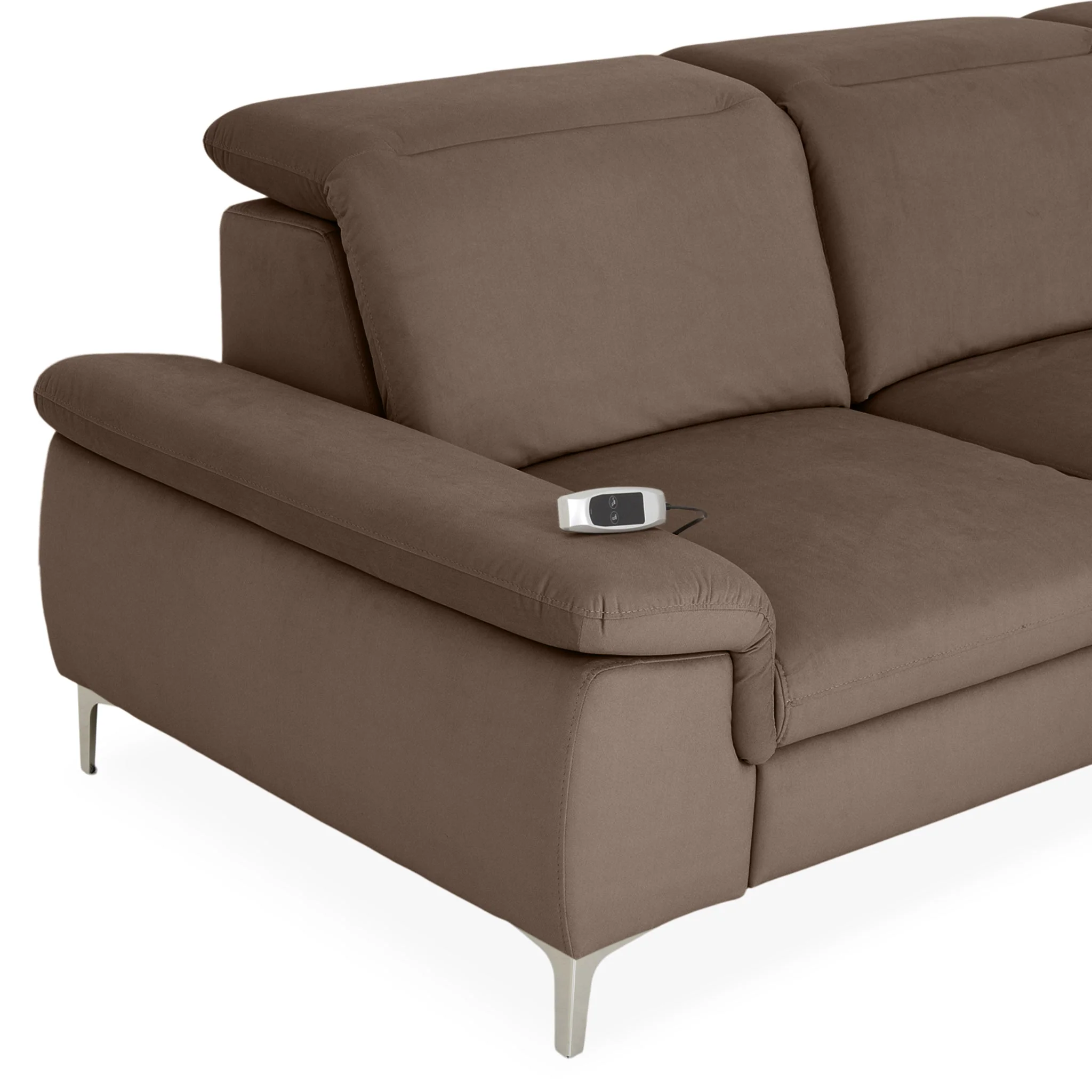 SOUND Colțar șezlong stânga/dreapta, 1 recliner electric și mecanism tetiere, stofă - Image 59