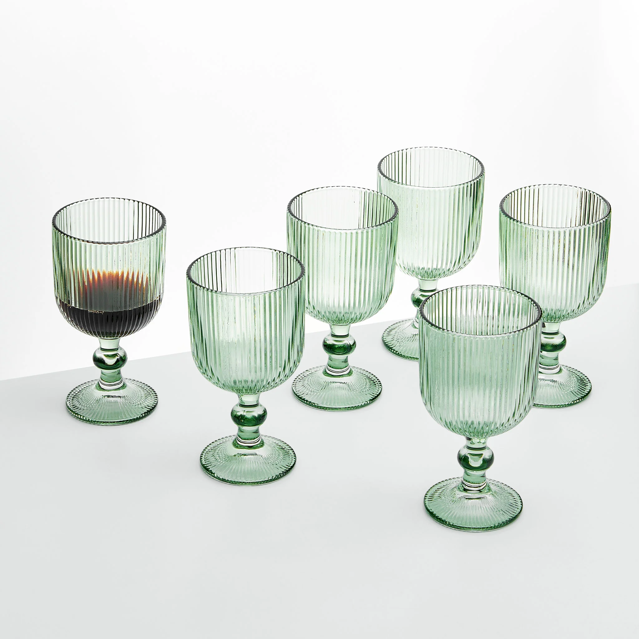 LINES Set 6 pahare vin, sticlă, 300ml - Image 5