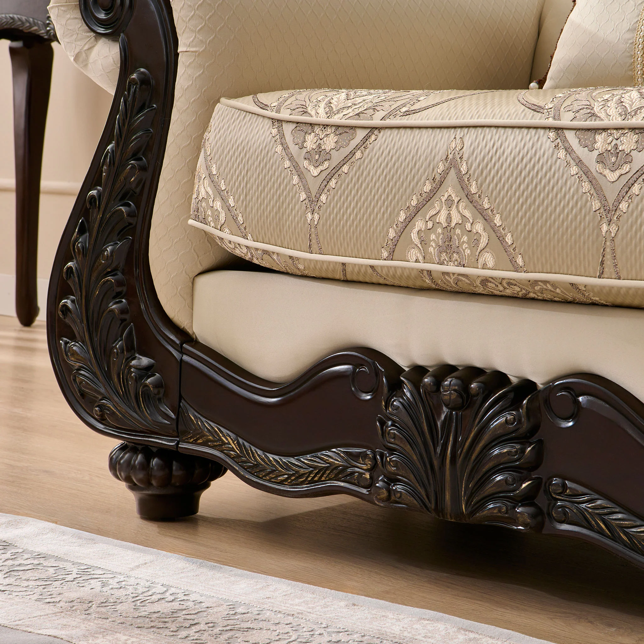 WINDSOR Fotoliu, 1 pernă decorativă inclusă, stofă - Image 6