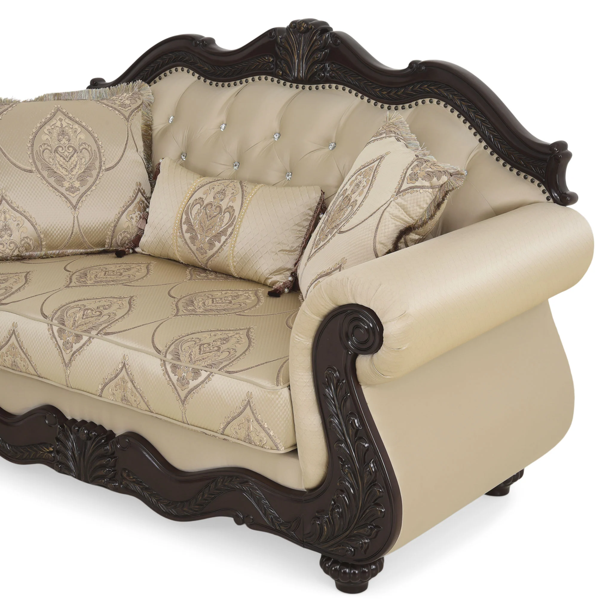 WINDSOR Canapea 2 locuri, 3 perne decorative incluse, stofă - Image 11
