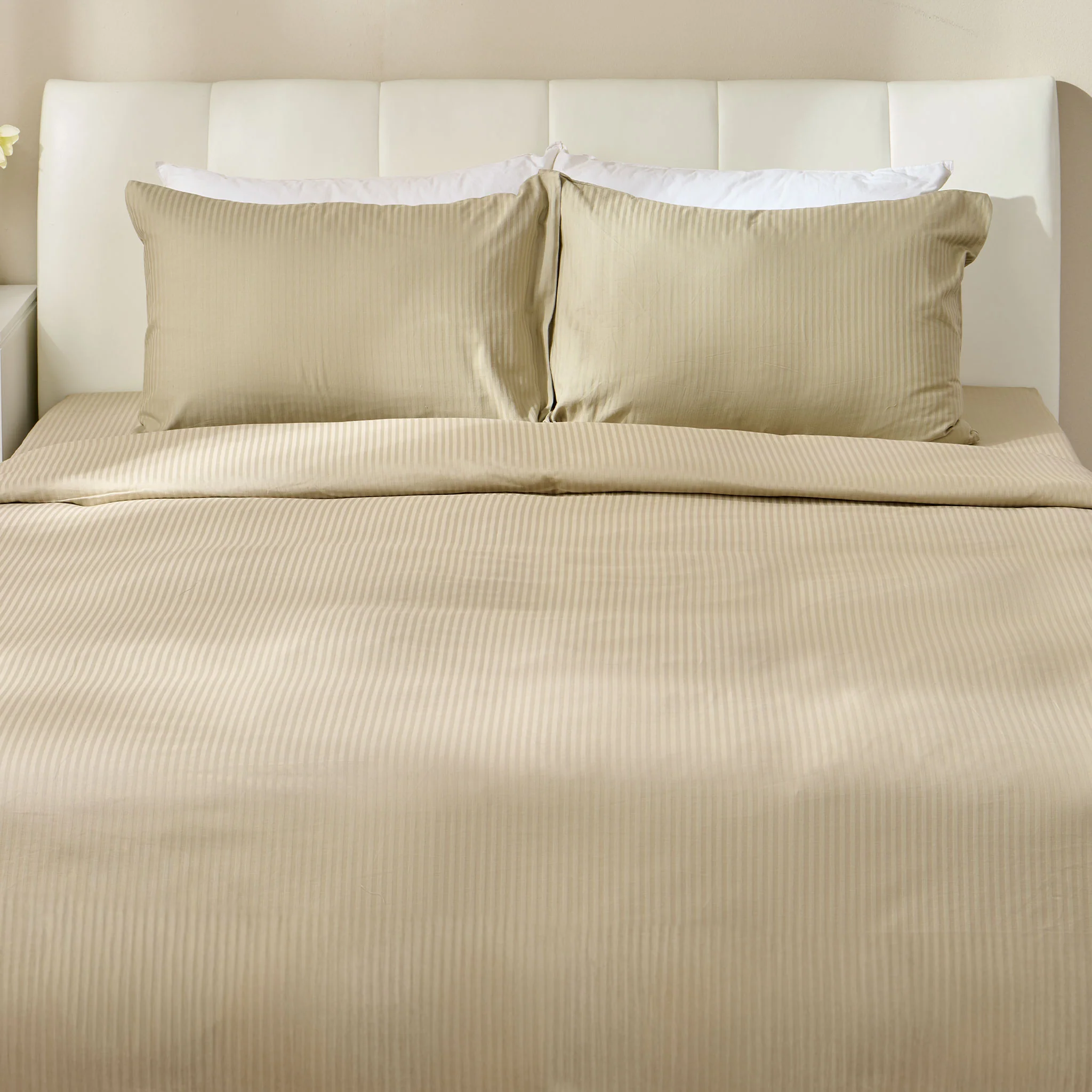 SATIN STRIPE Set așternut 4 piese, 200x220cm - Image 9
